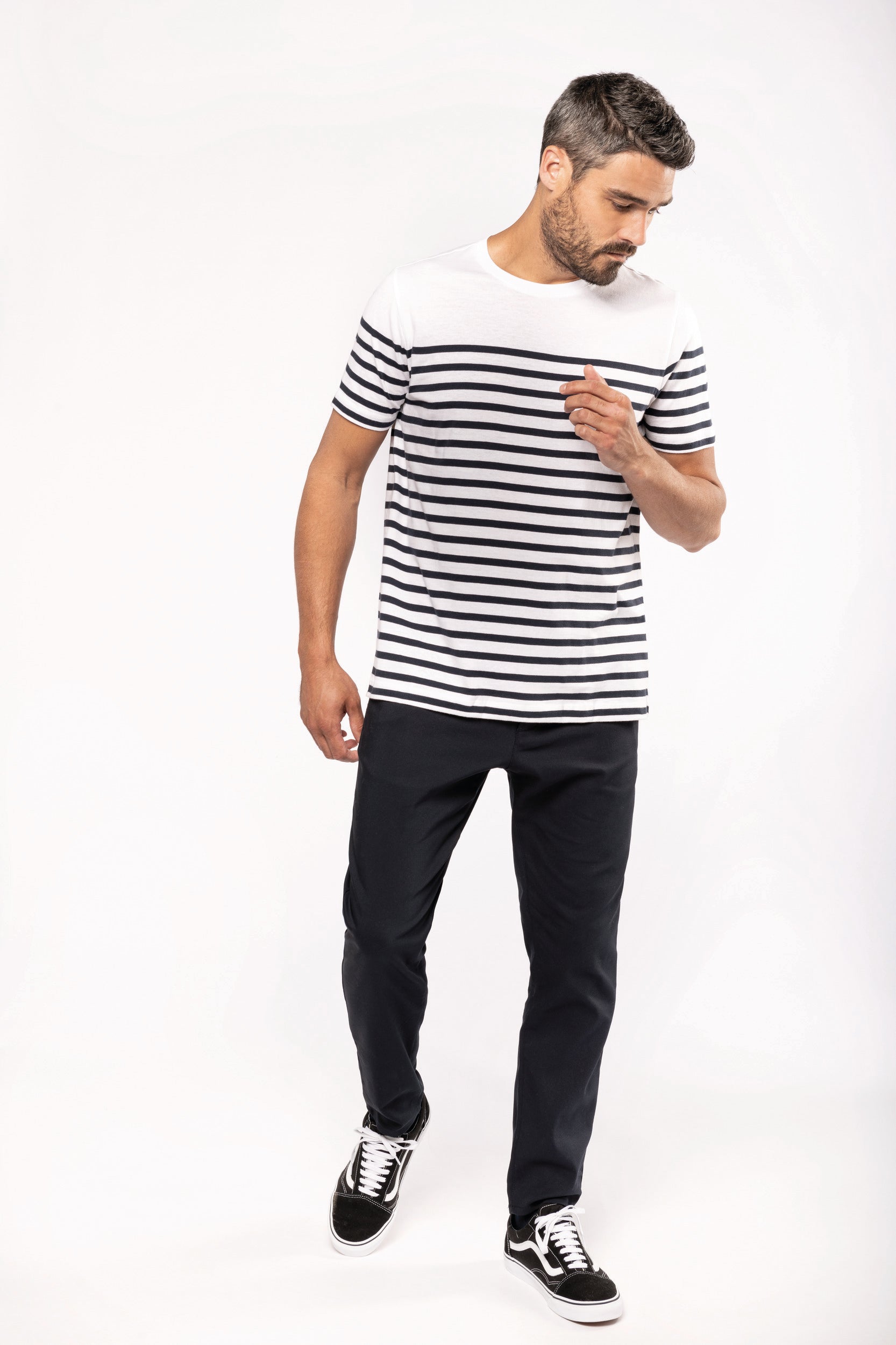T-shirt marin col rond Bio homme