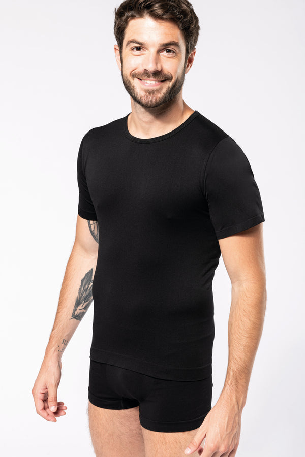 Men's short-sleeved eco-responsible second-skin t-shirt