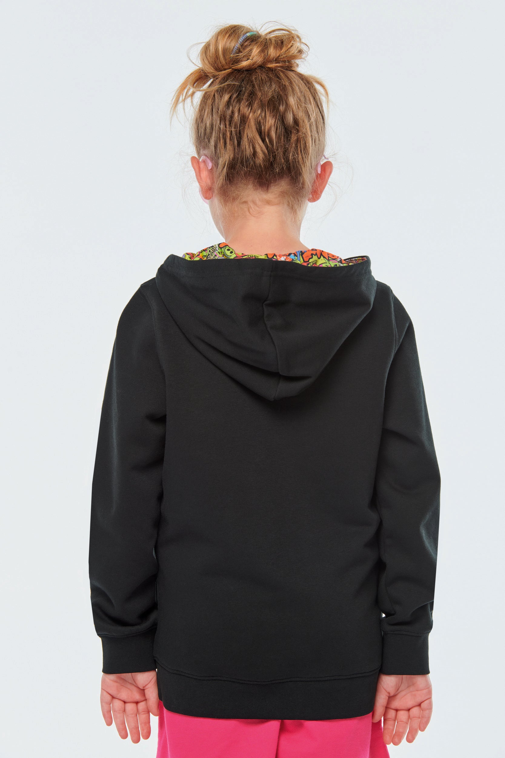 Uniseks sweatshirt met contrasterende capuchon voor kinderen