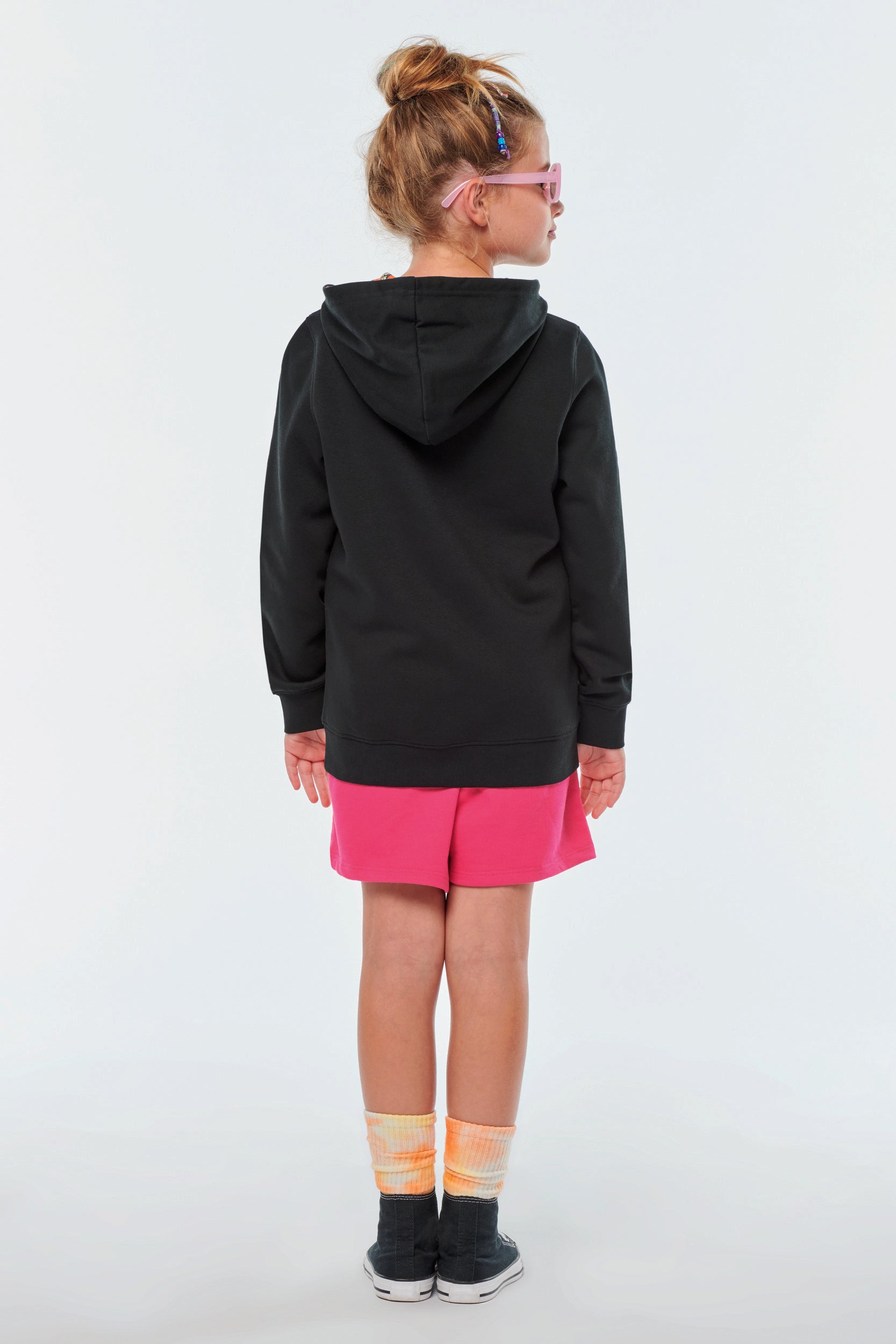 Uniseks sweatshirt met contrasterende capuchon voor kinderen
