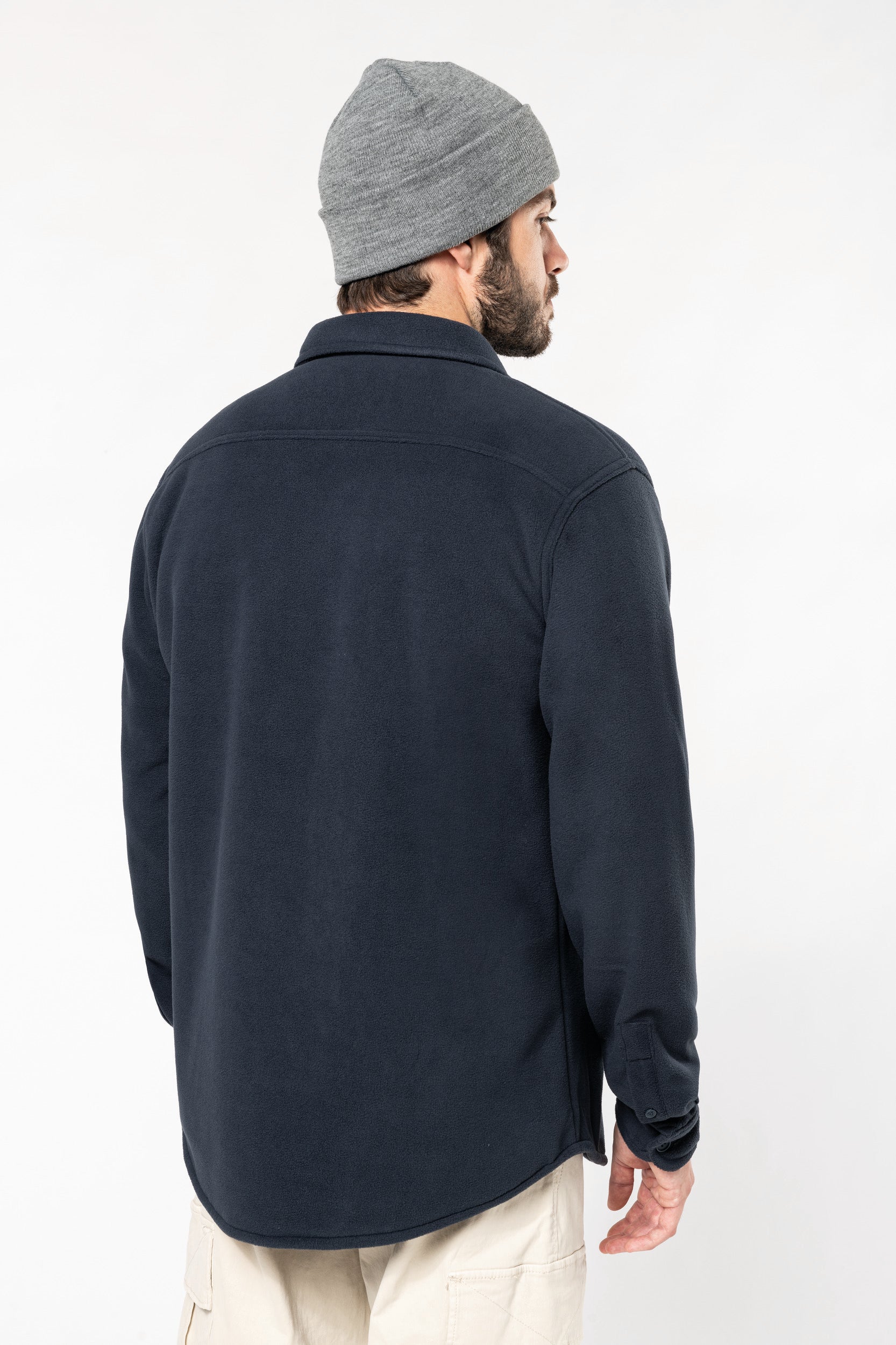 Surchemise polaire doublée sherpa polaire homme