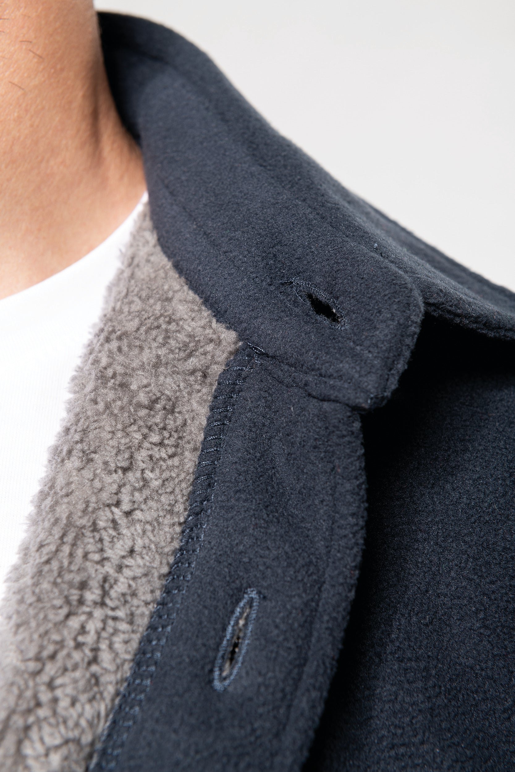 Surchemise polaire doublée sherpa polaire homme