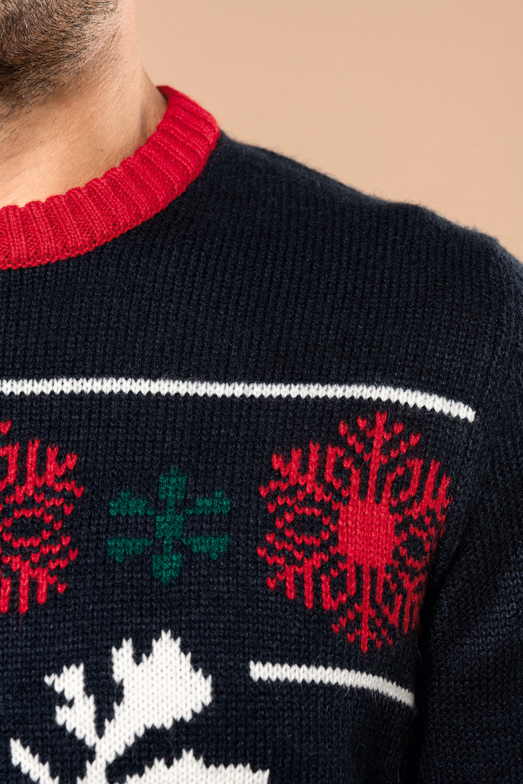 Pullover col rond de Noël unisexe