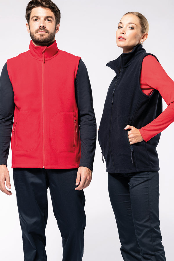 Bodywarmer micropolaire écoresponsable unisexe