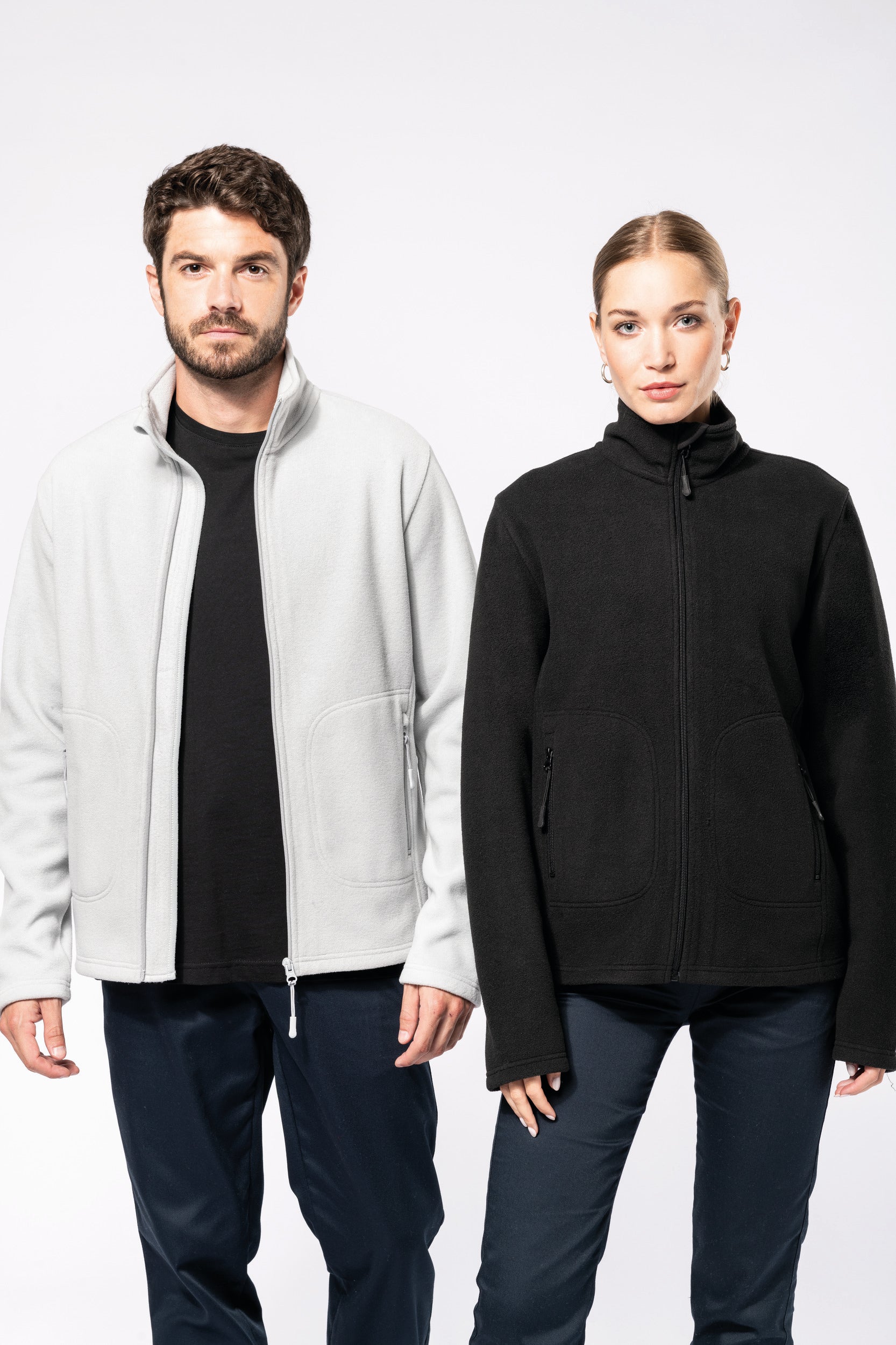 Unisex eco-responsible microfleece jacket