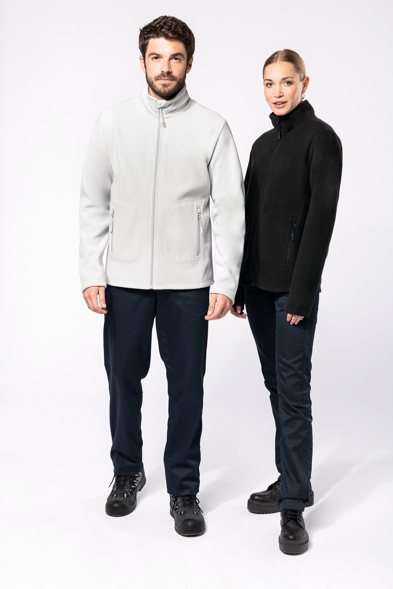 Unisex eco-responsible microfleece jacket