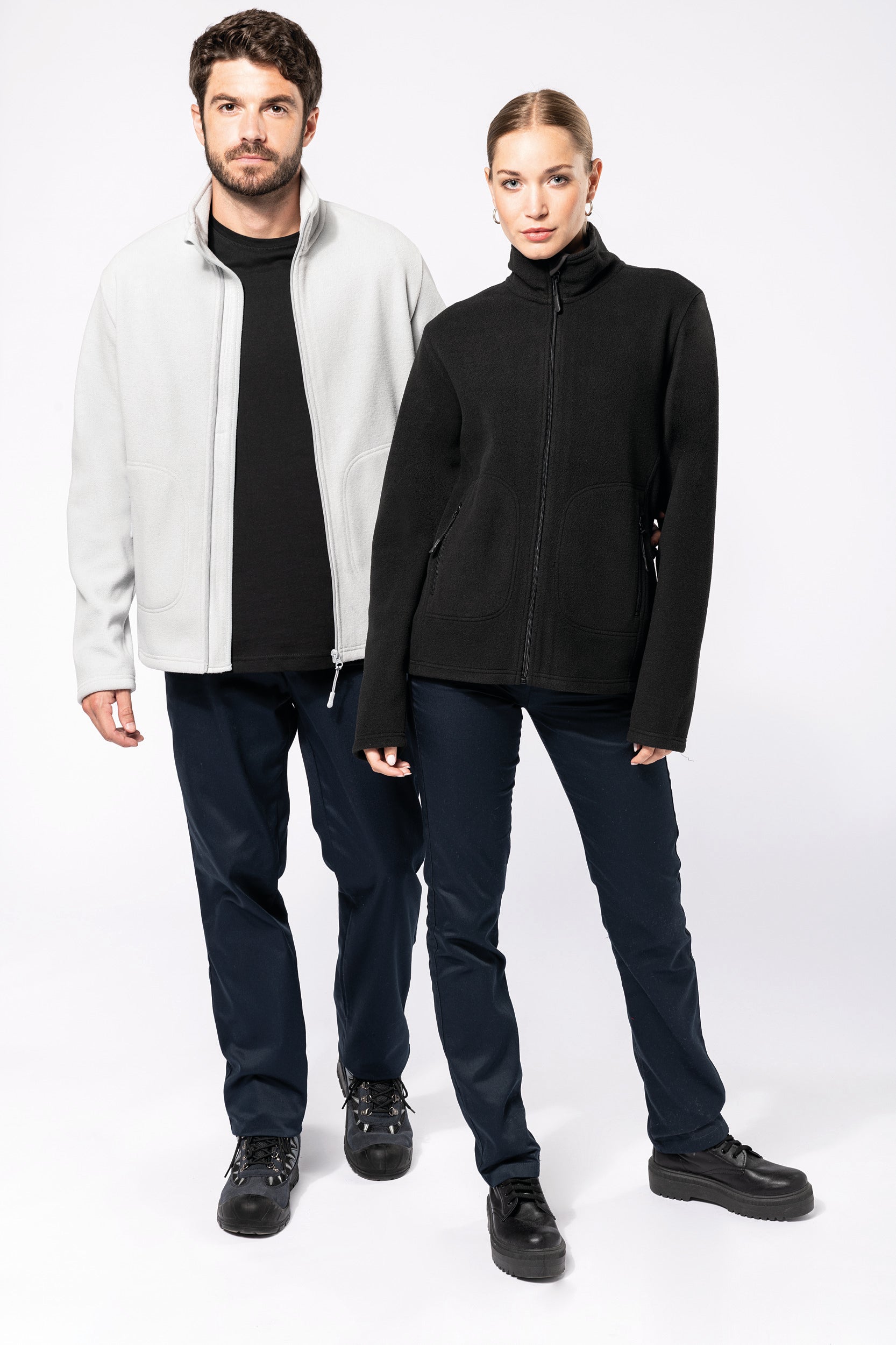 Unisex eco-responsible microfleece jacket