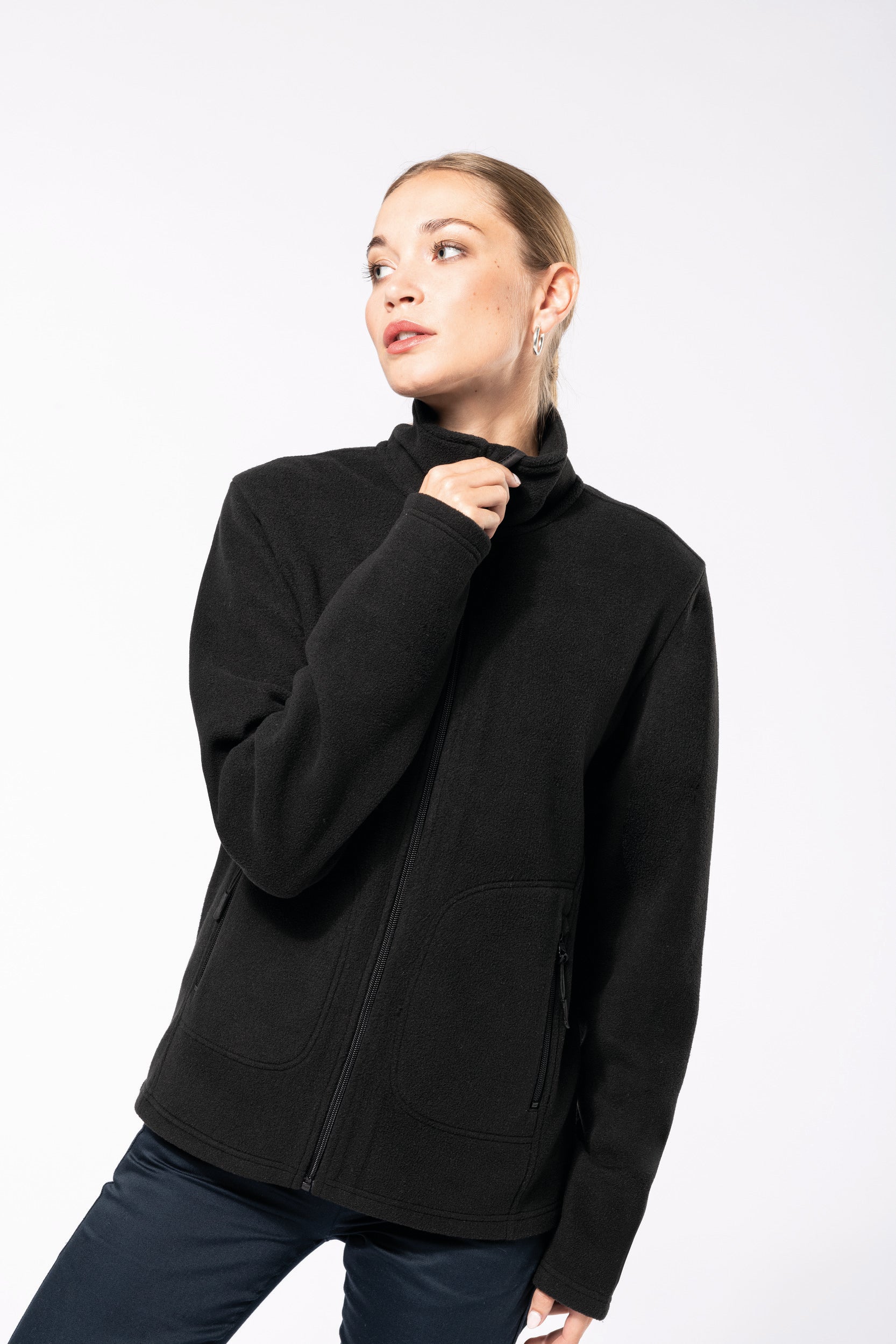 Unisex eco-responsible microfleece jacket