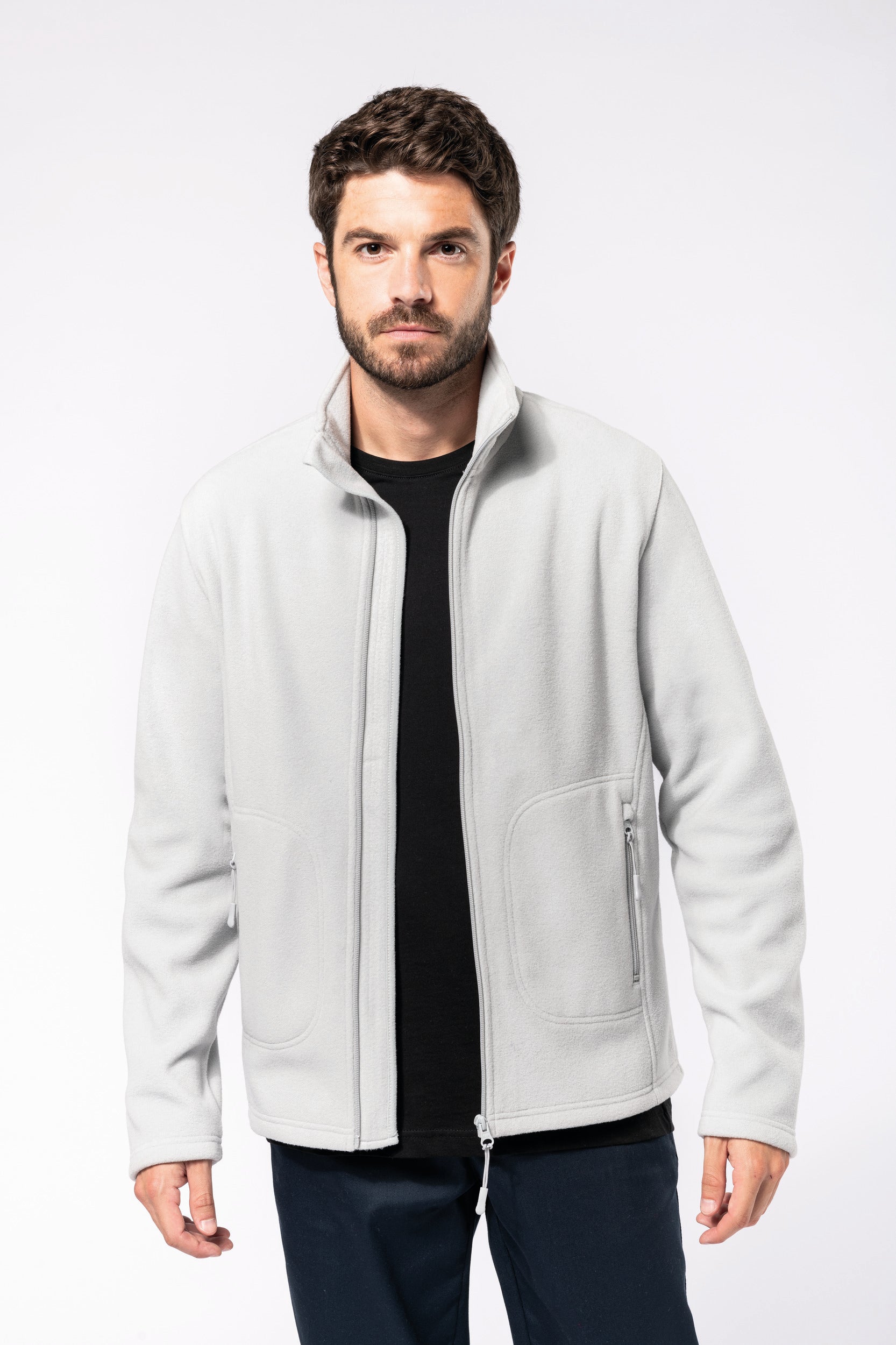 Unisex eco-responsible microfleece jacket