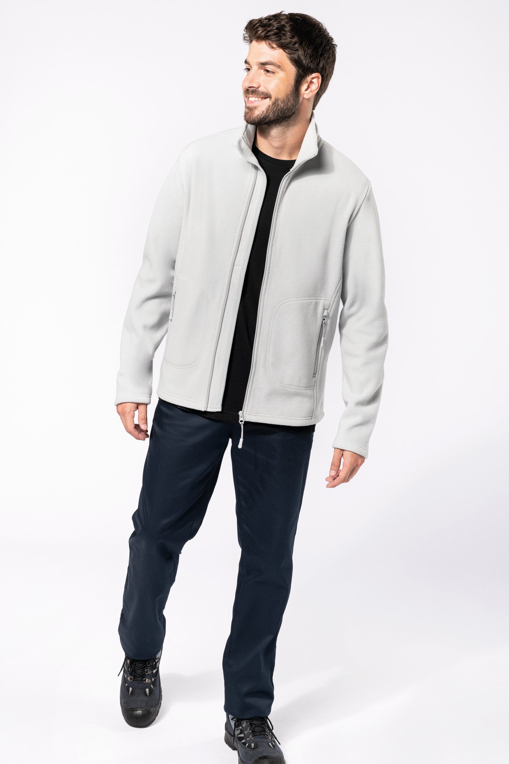 Unisex eco-responsible microfleece jacket