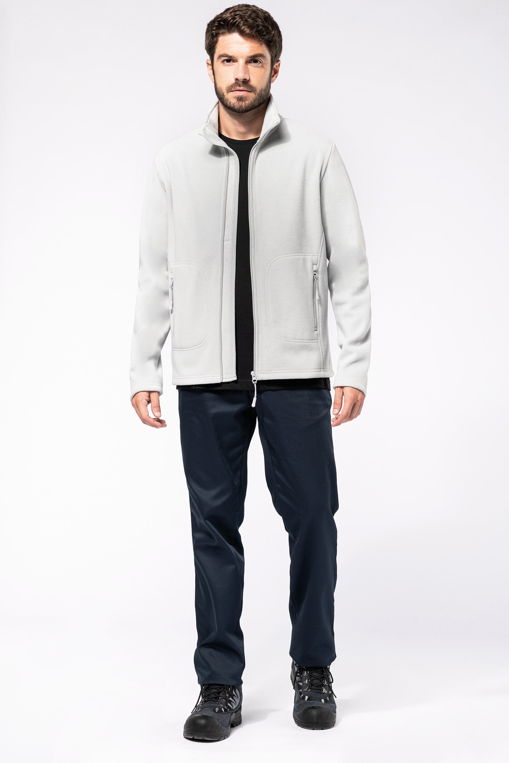 Unisex eco-responsible microfleece jacket