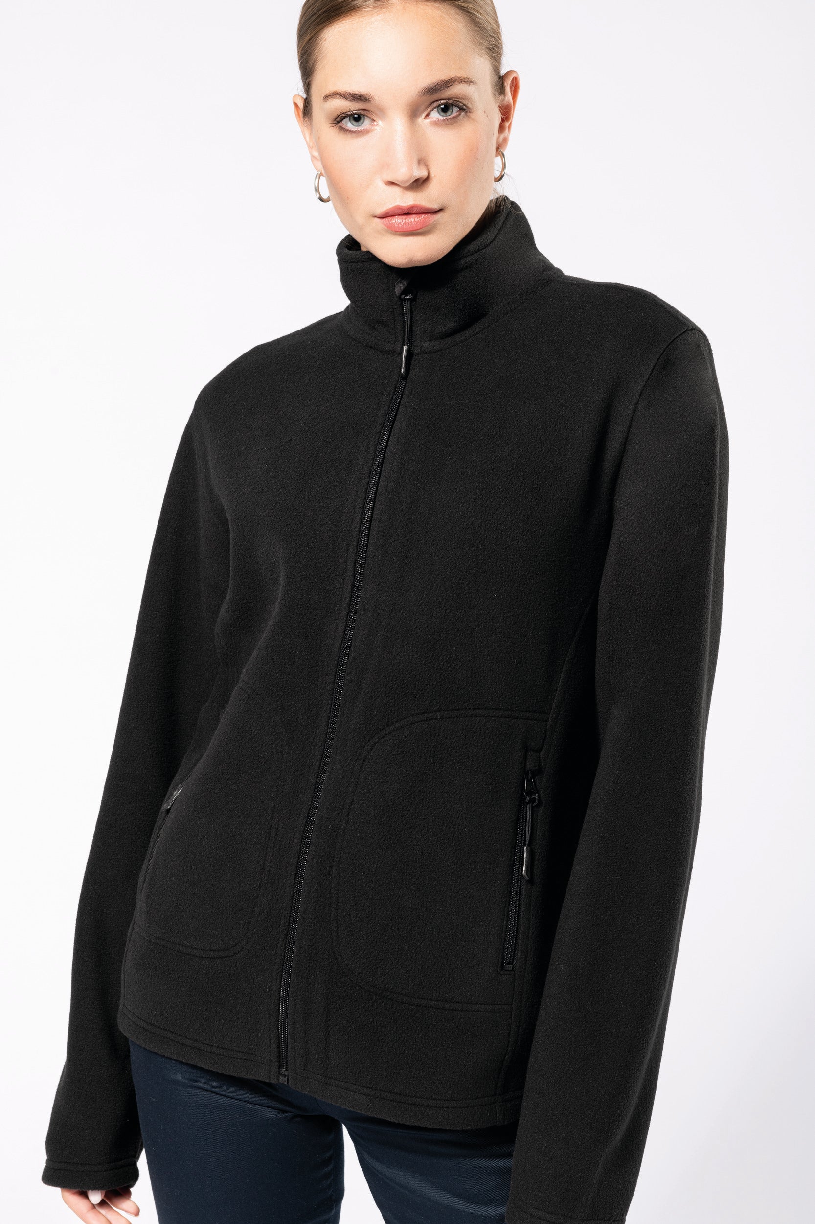 Unisex eco-responsible microfleece jacket