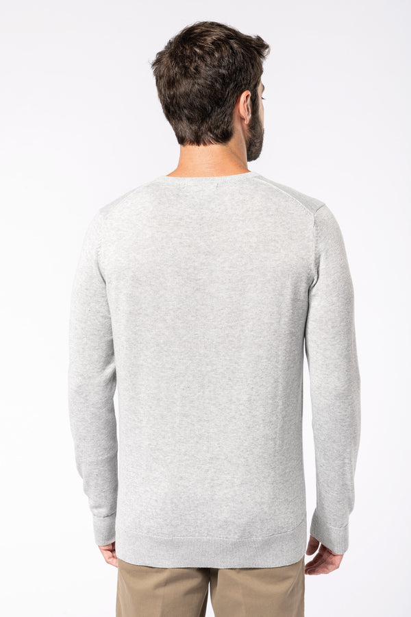 Pull col en V écoresponsable homme