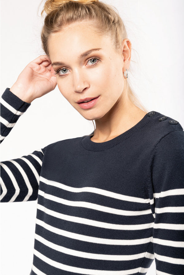 Pull marin femme