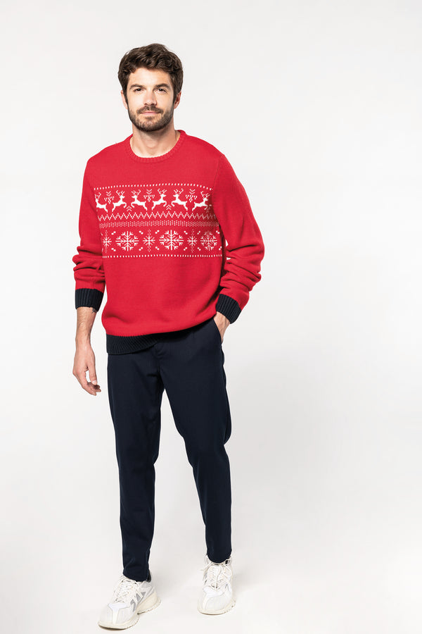 Pullover de Noël motif rennes