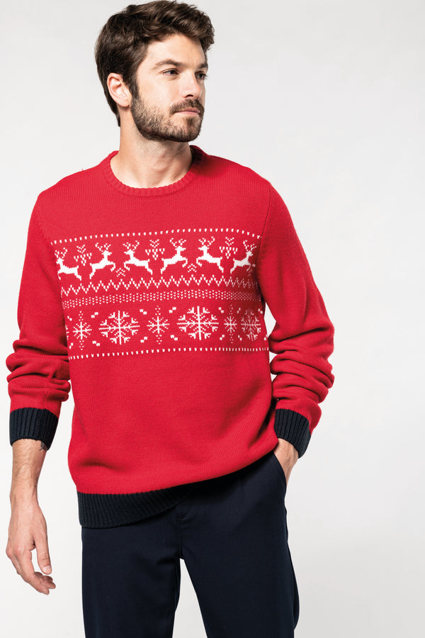 Pullover de Noël motif rennes