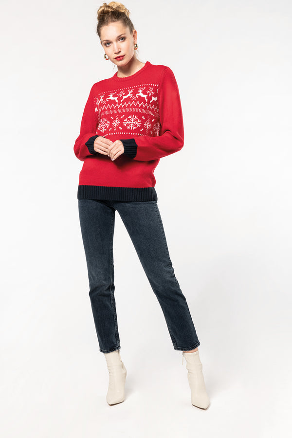 Pullover de Noël motif rennes