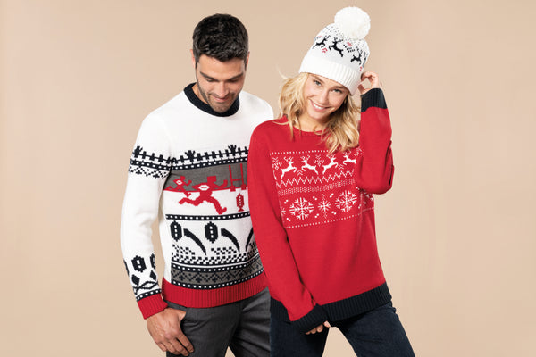 Pullover de Noël motif rennes