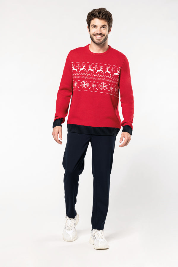 Pullover de Noël motif rennes