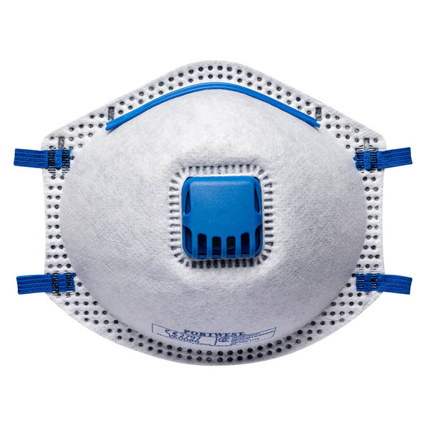 FFP2 mask with dust mist and activated carbon valve