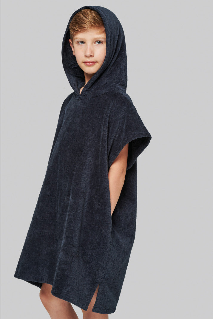 Poncho éponge à capuche enfant
