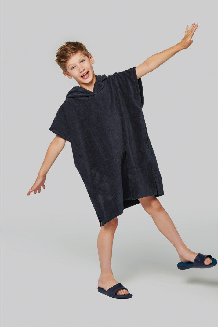 Poncho éponge à capuche enfant