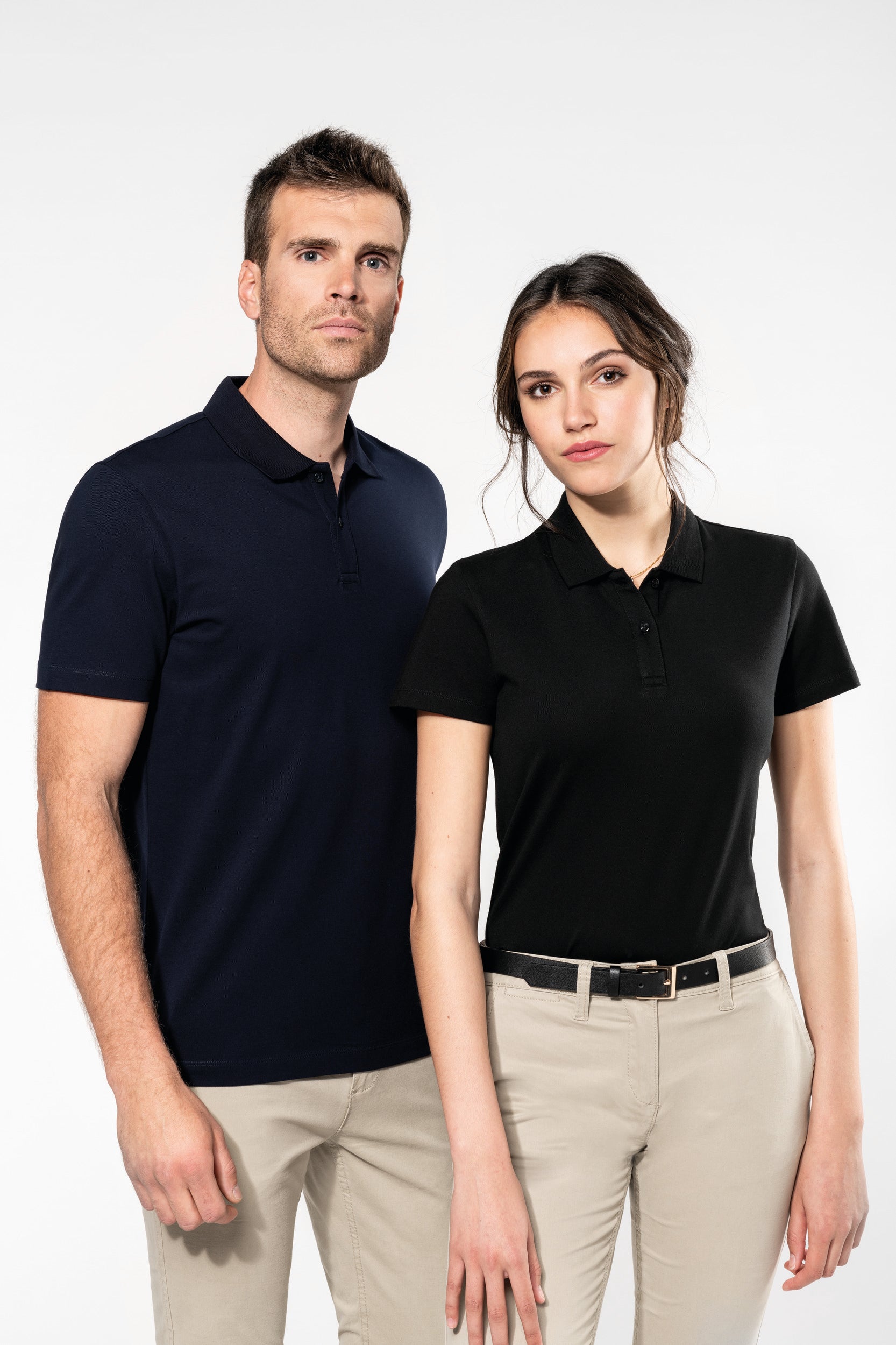 Polo Supima® manches courtes femme