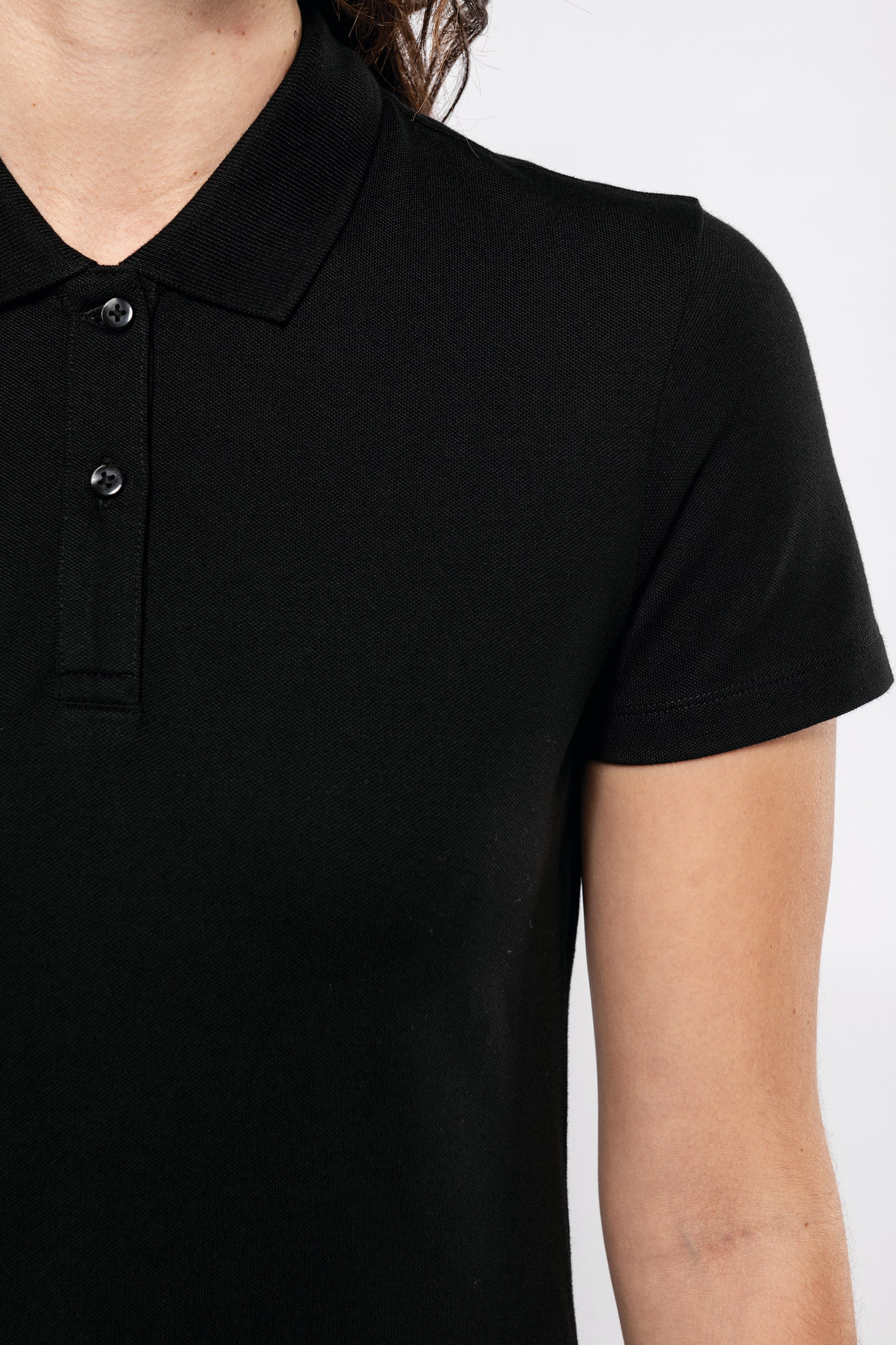 Polo Supima® manches courtes femme