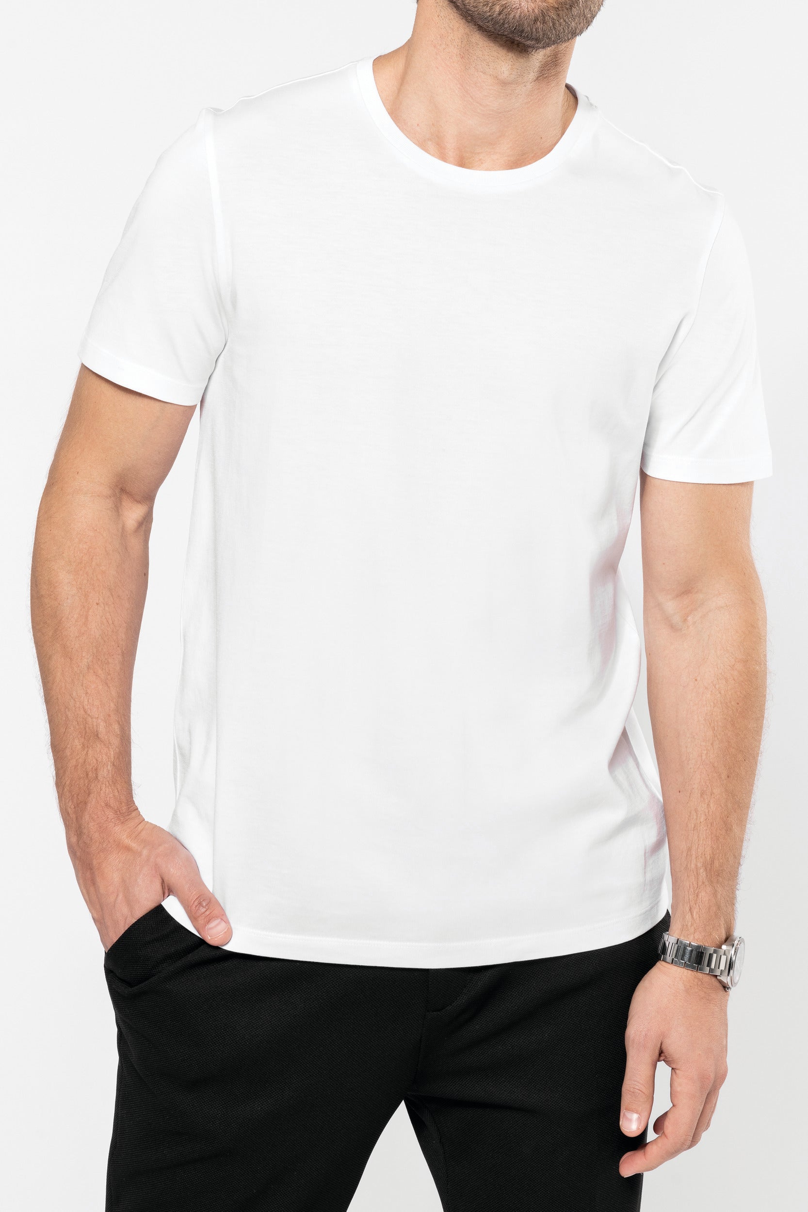 T-shirt Supima® col rond manches courtes homme