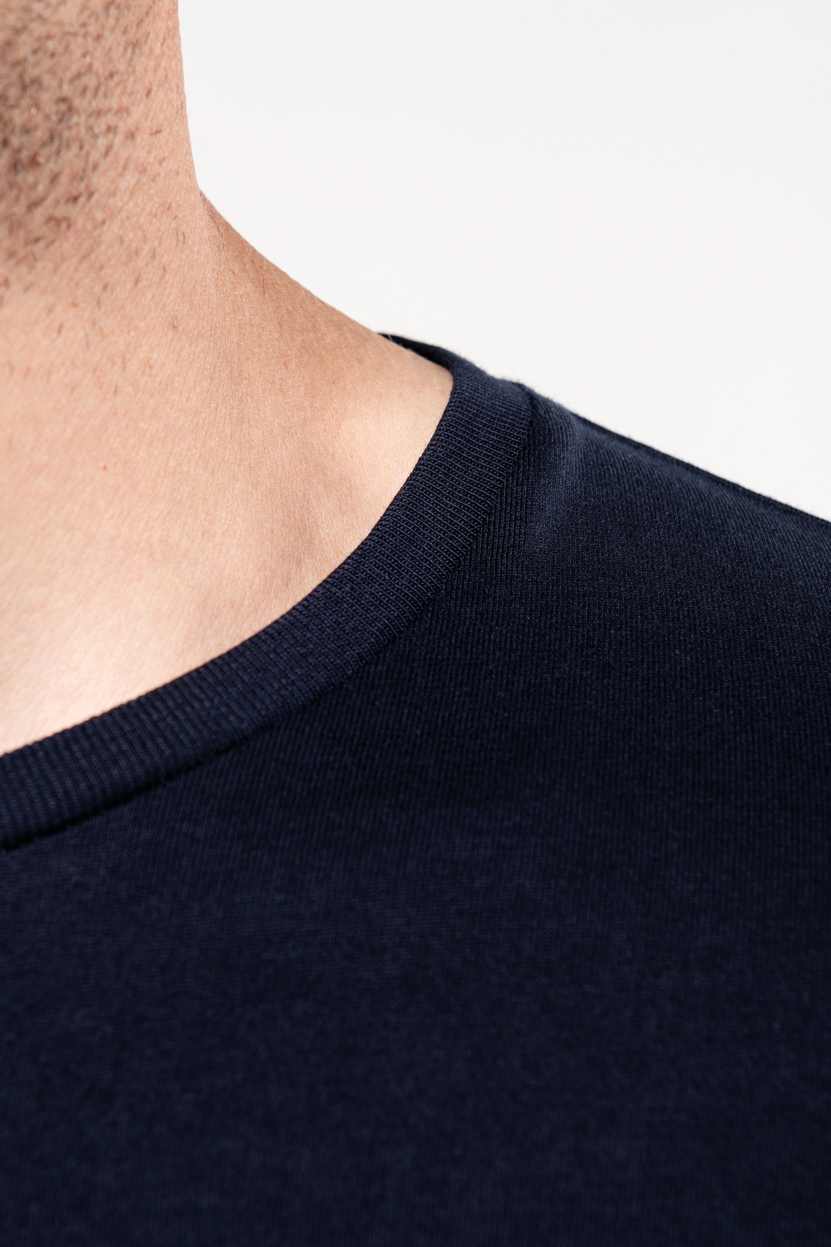 T-shirt Supima® col rond manches longues homme