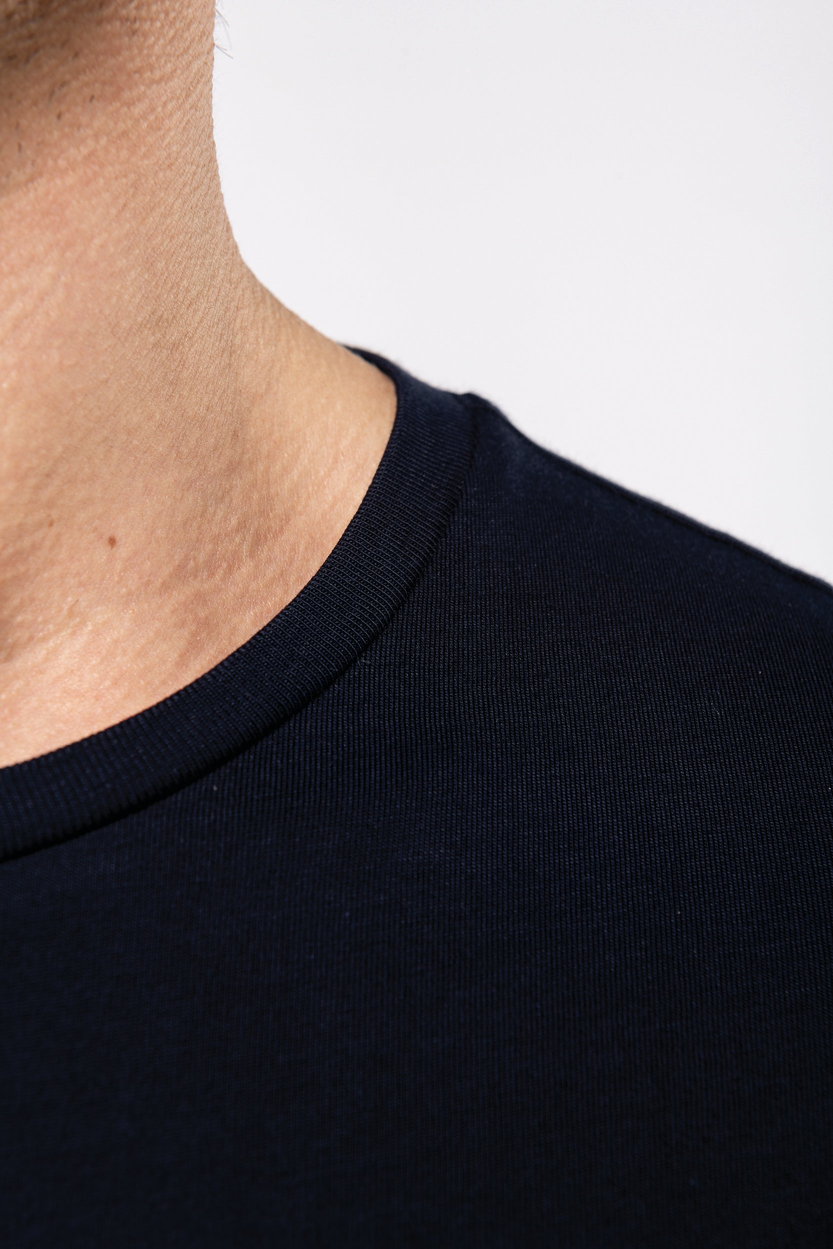 T-shirt Supima® col rond manches longues homme