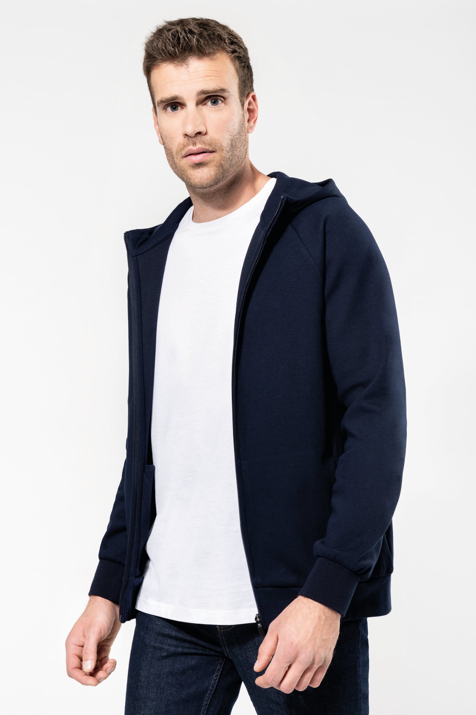 Veste zippée à capuche homme
