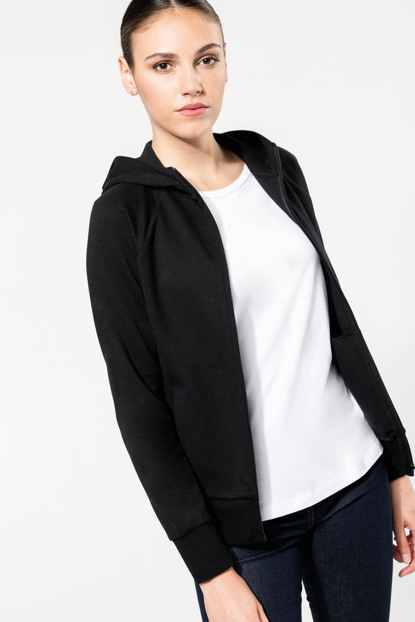 Veste zippée à capuche femme