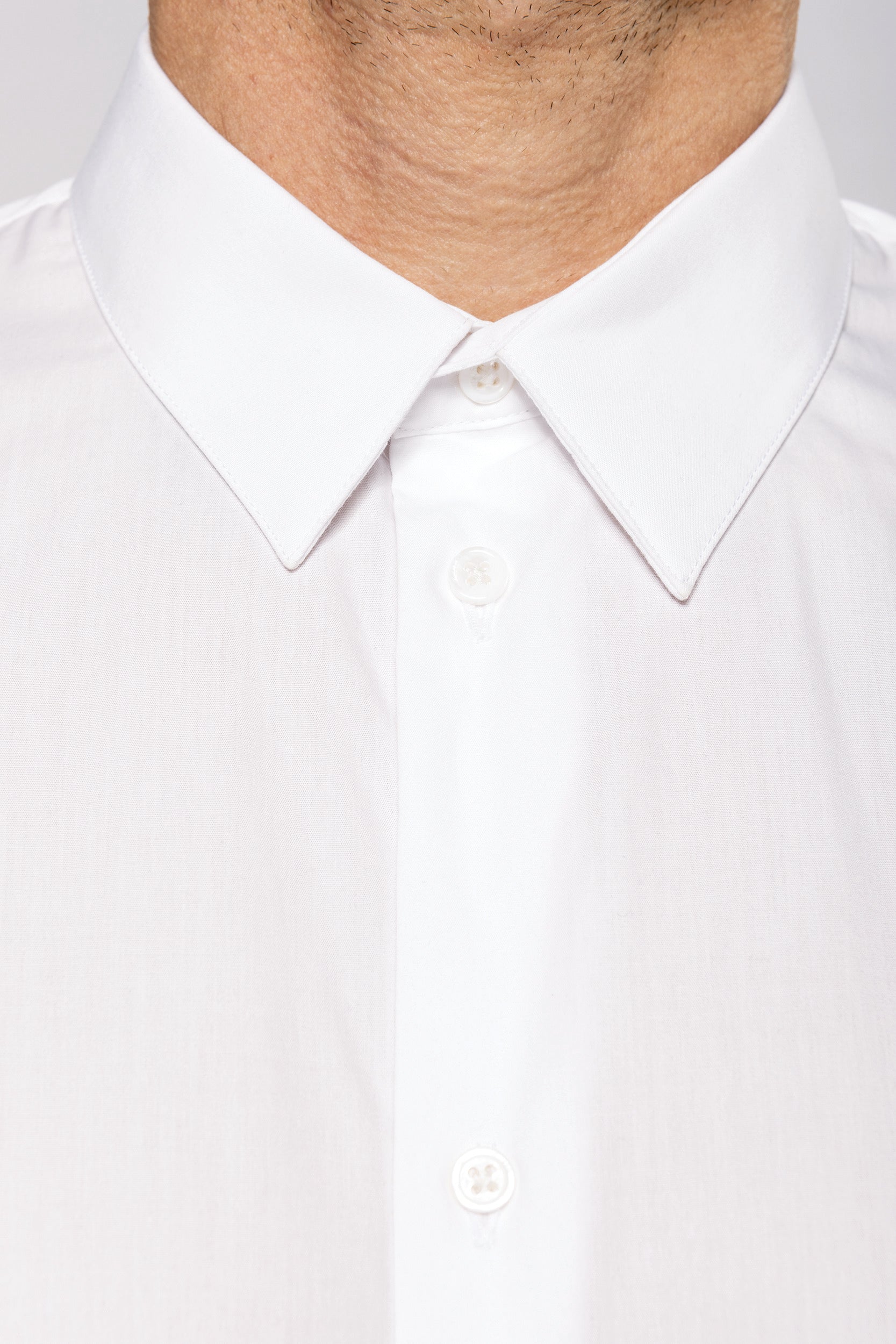 Chemise popeline manches longues homme