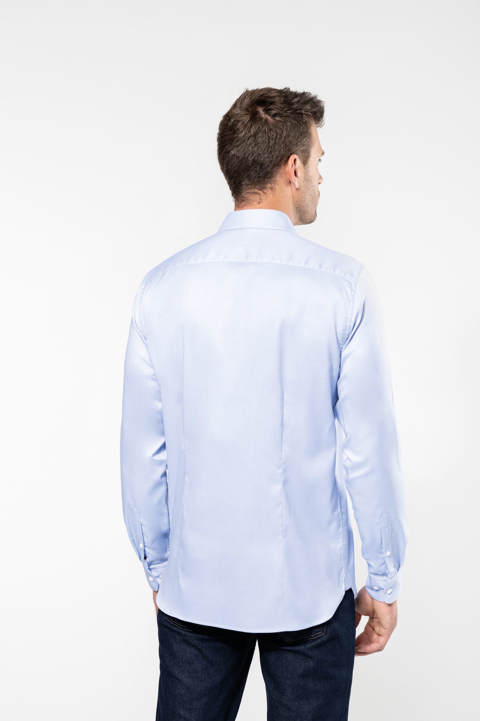 Chemise Oxford pinpoint manches longues homme