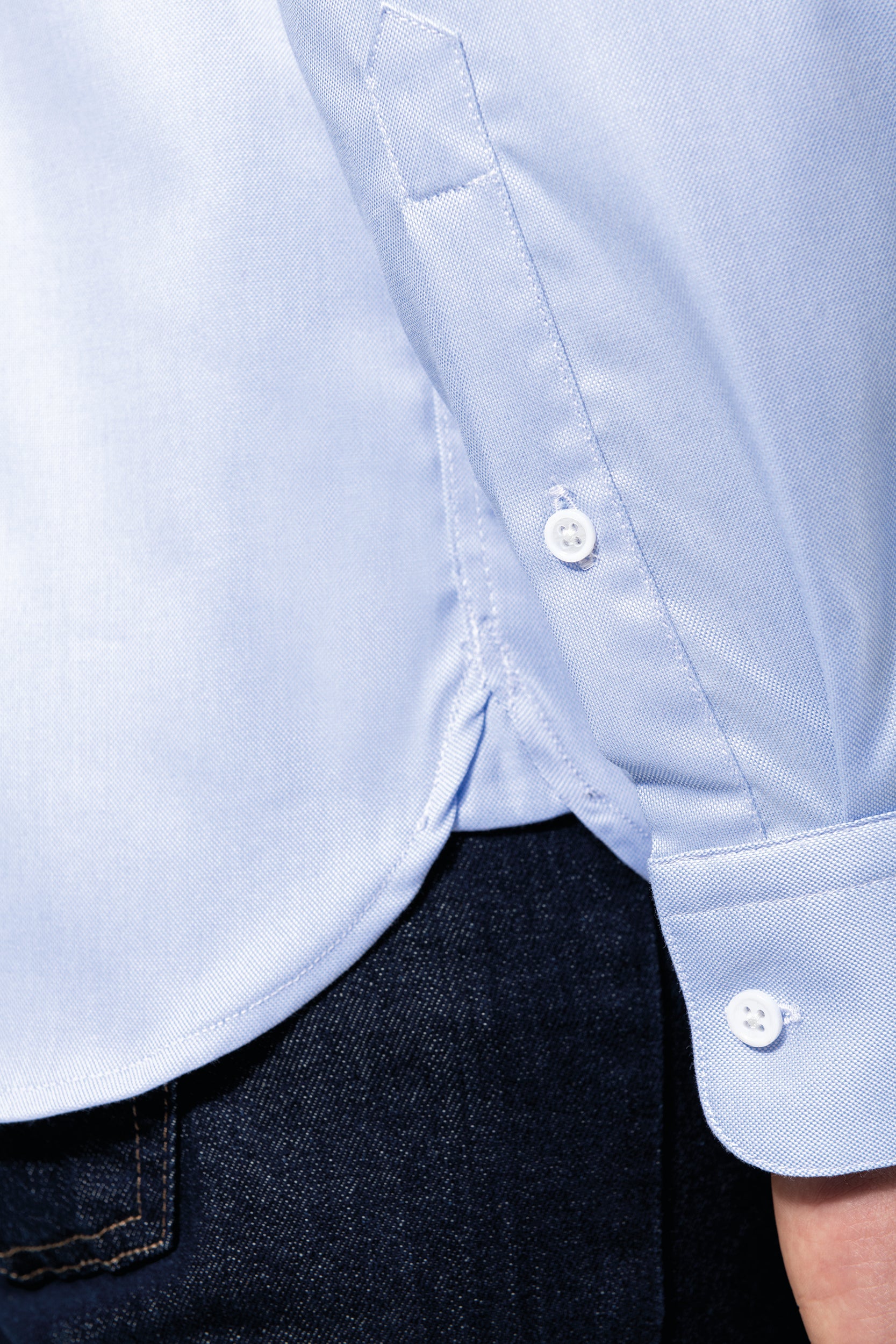 Chemise Oxford pinpoint manches longues homme