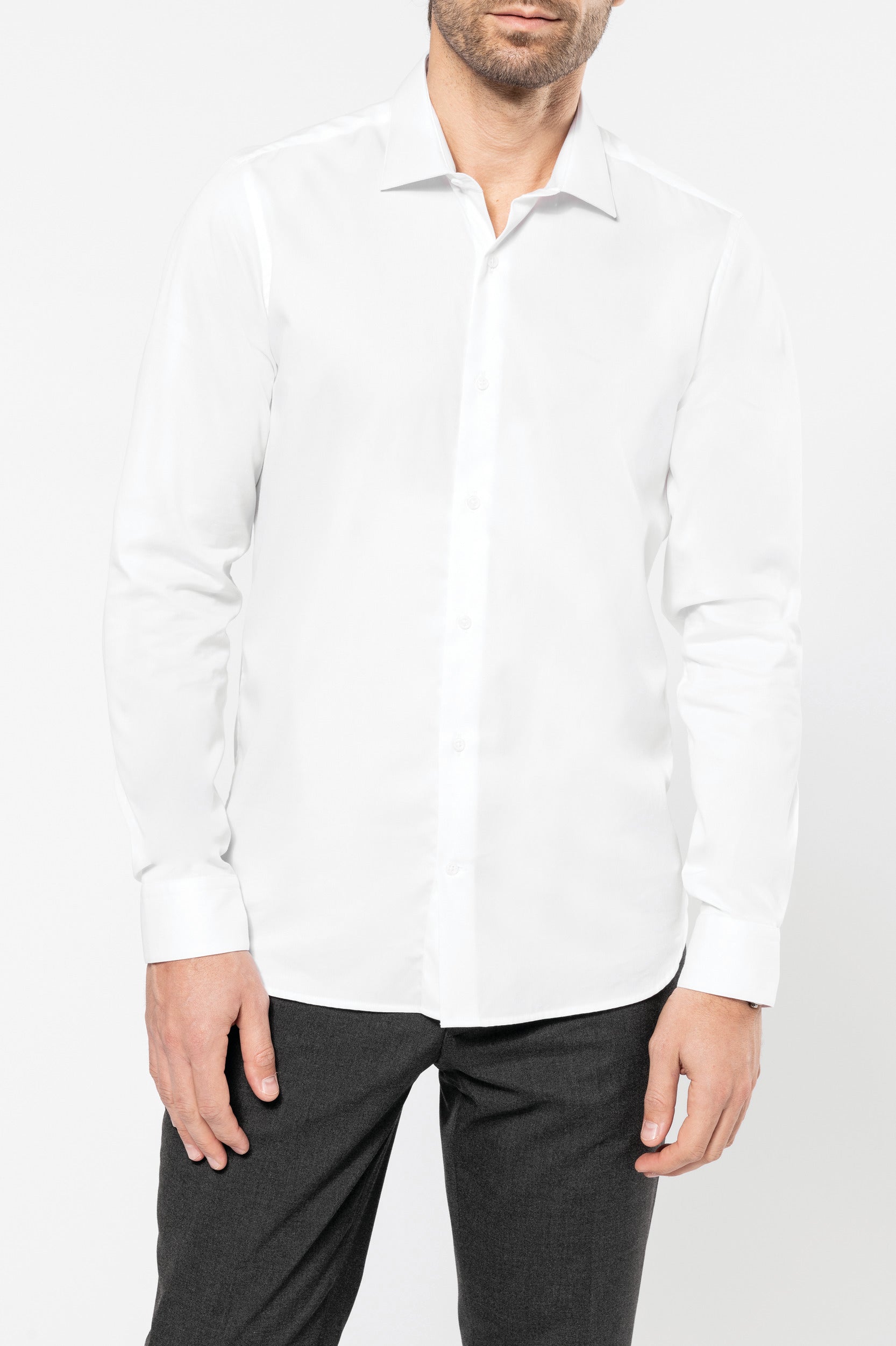 Chemise twill manches longues homme