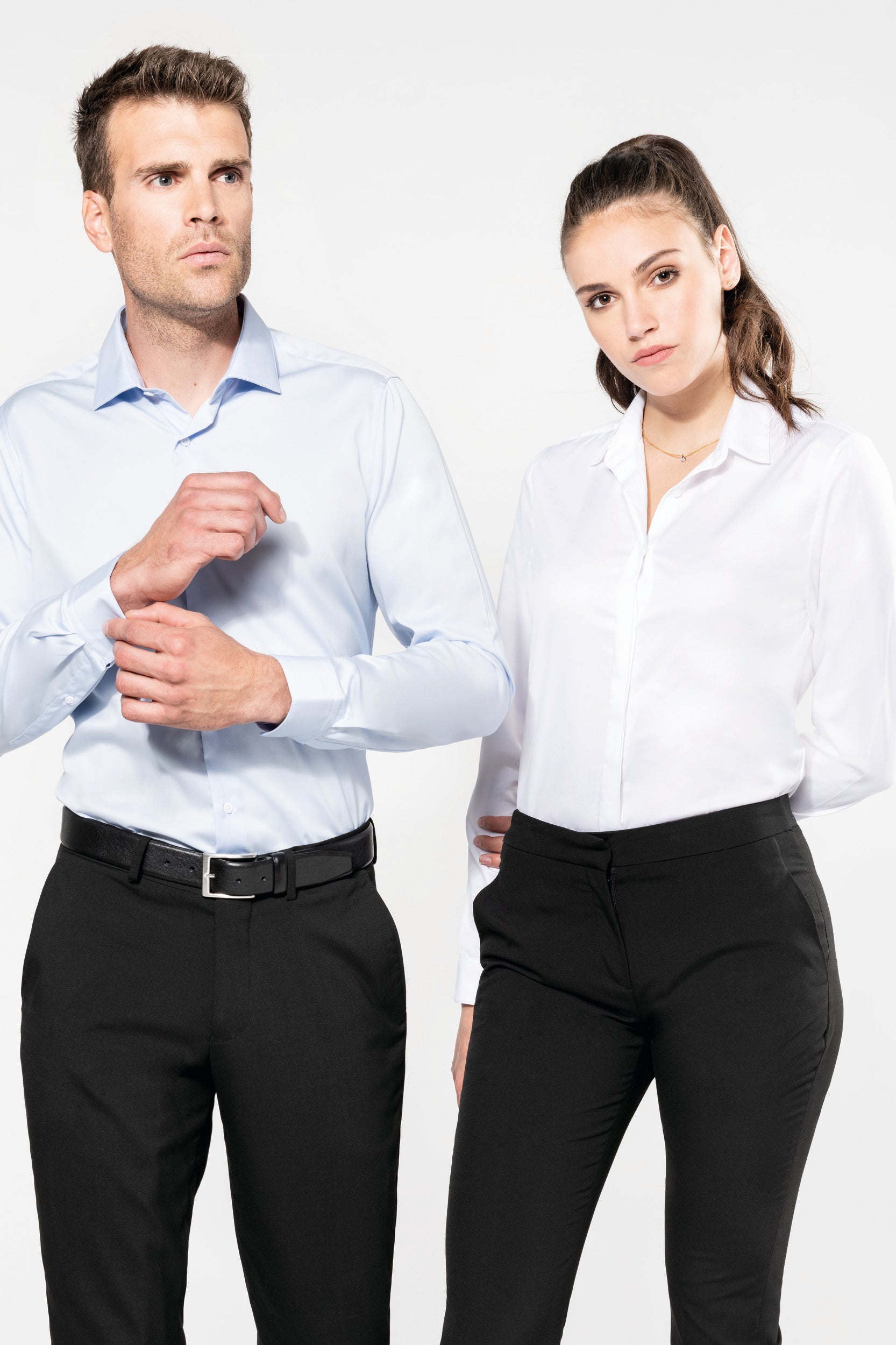 Chemise twill manches longues femme