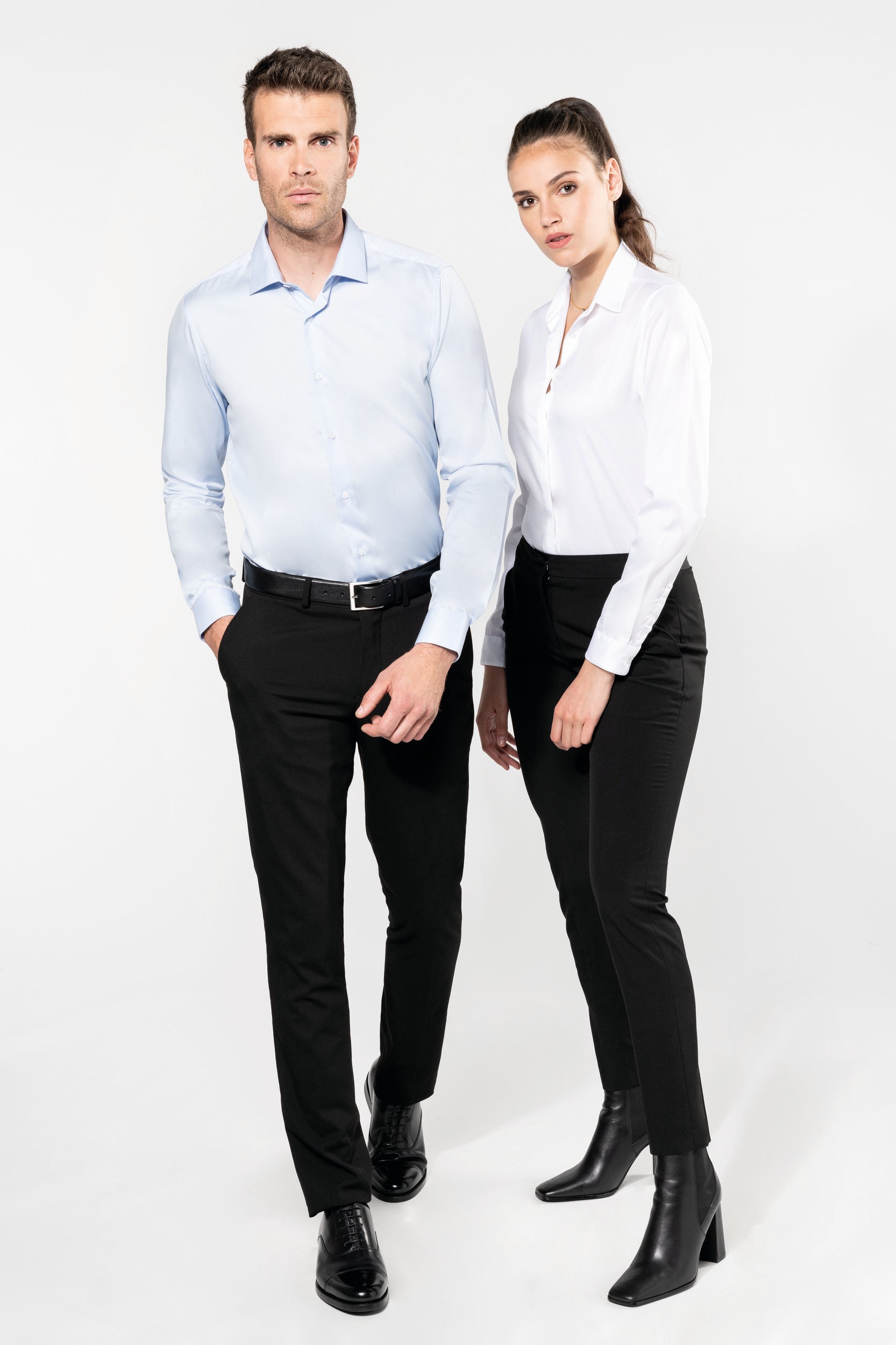 Chemise twill manches longues femme