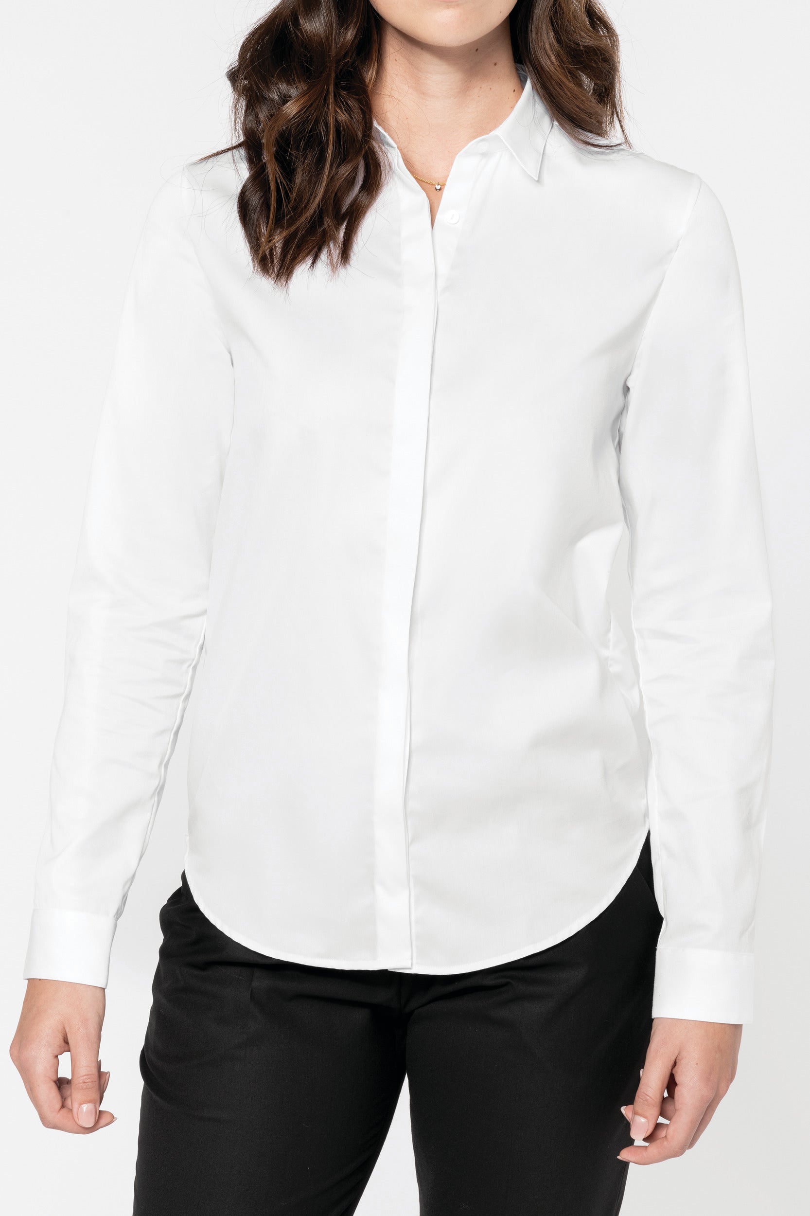 Chemise twill manches longues femme