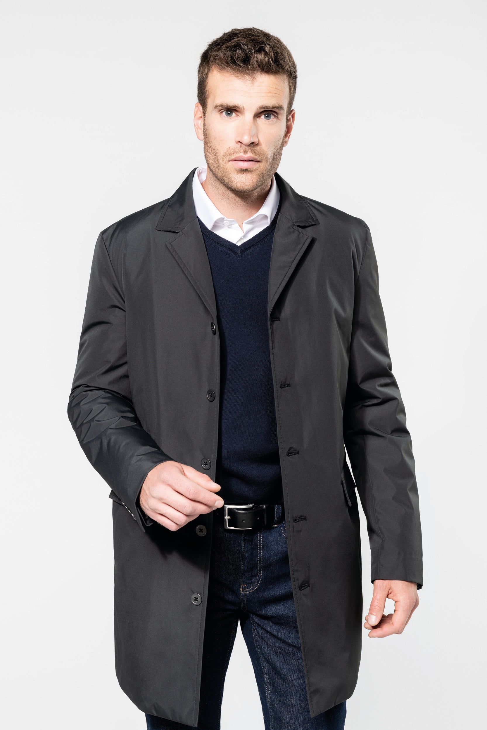 Trench structuré homme