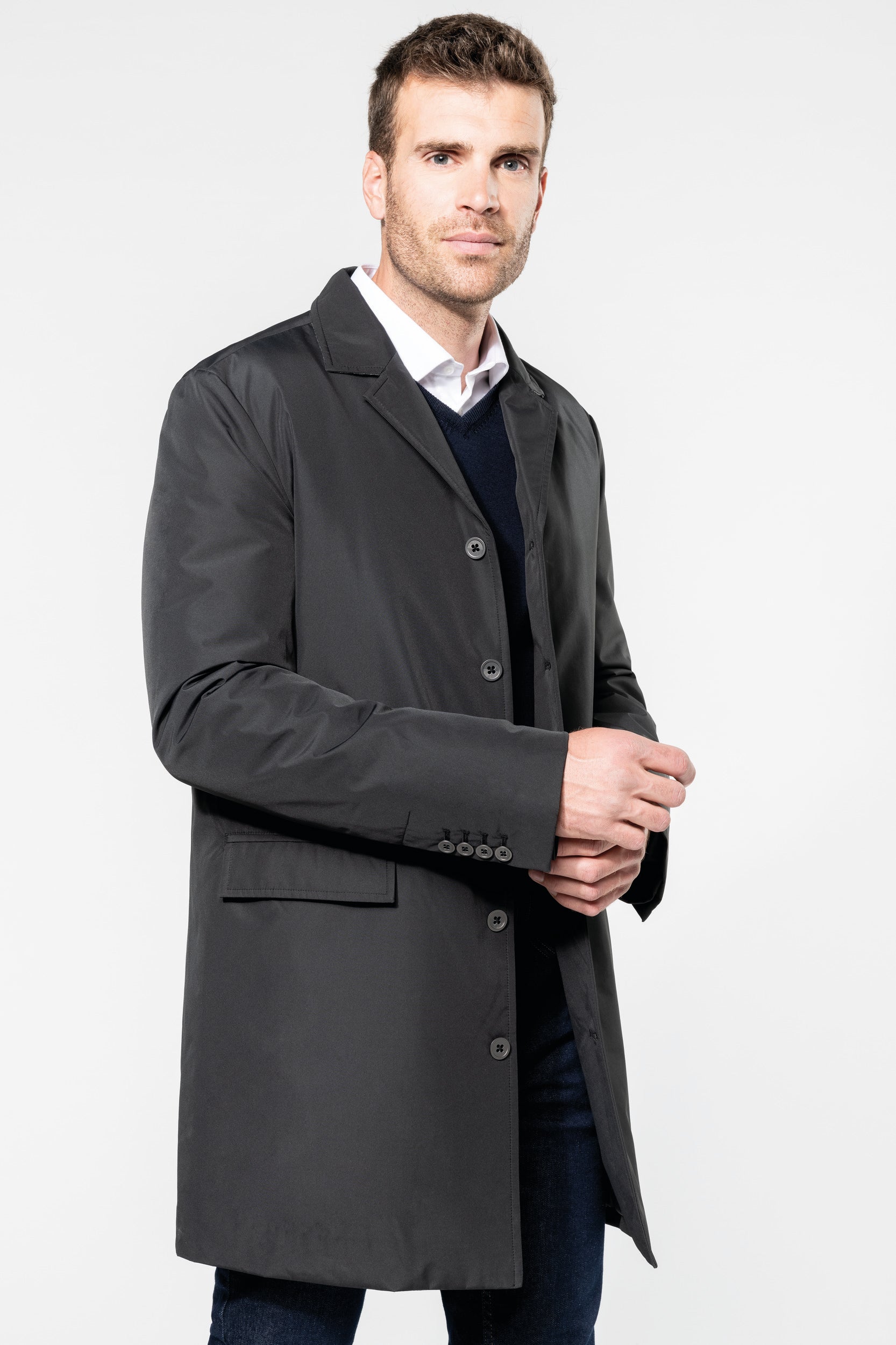 Trench structuré homme