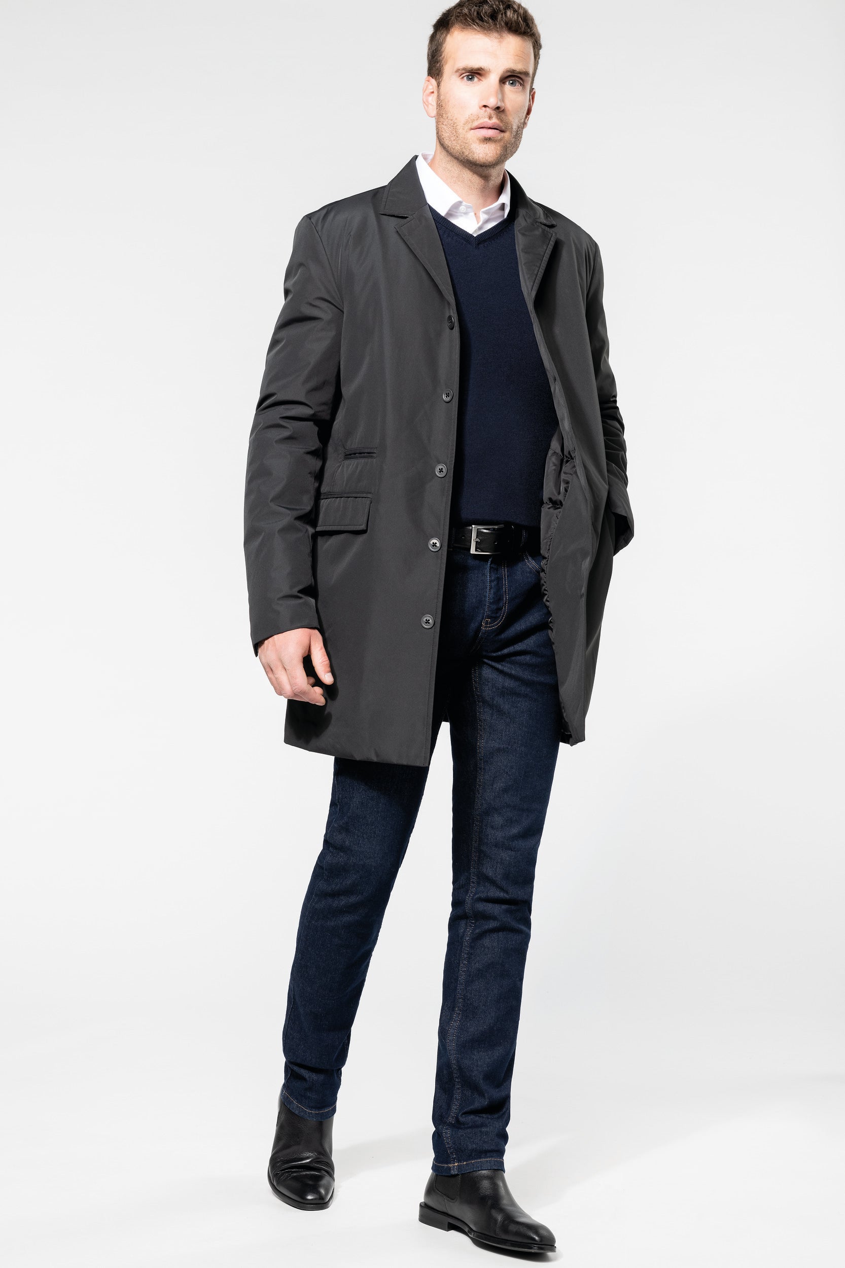 Trench structuré homme