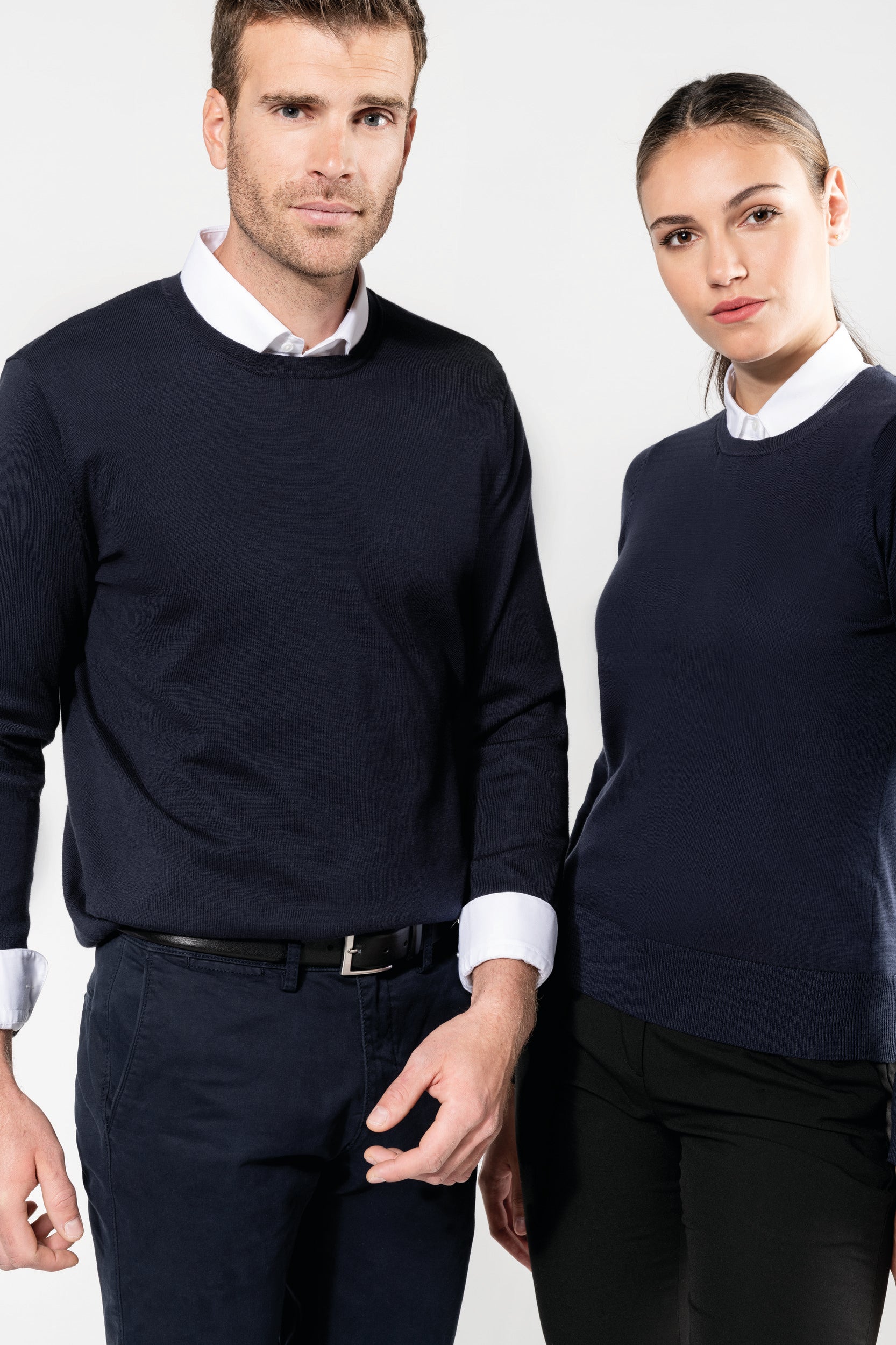 Pull Supima® col rond  femme