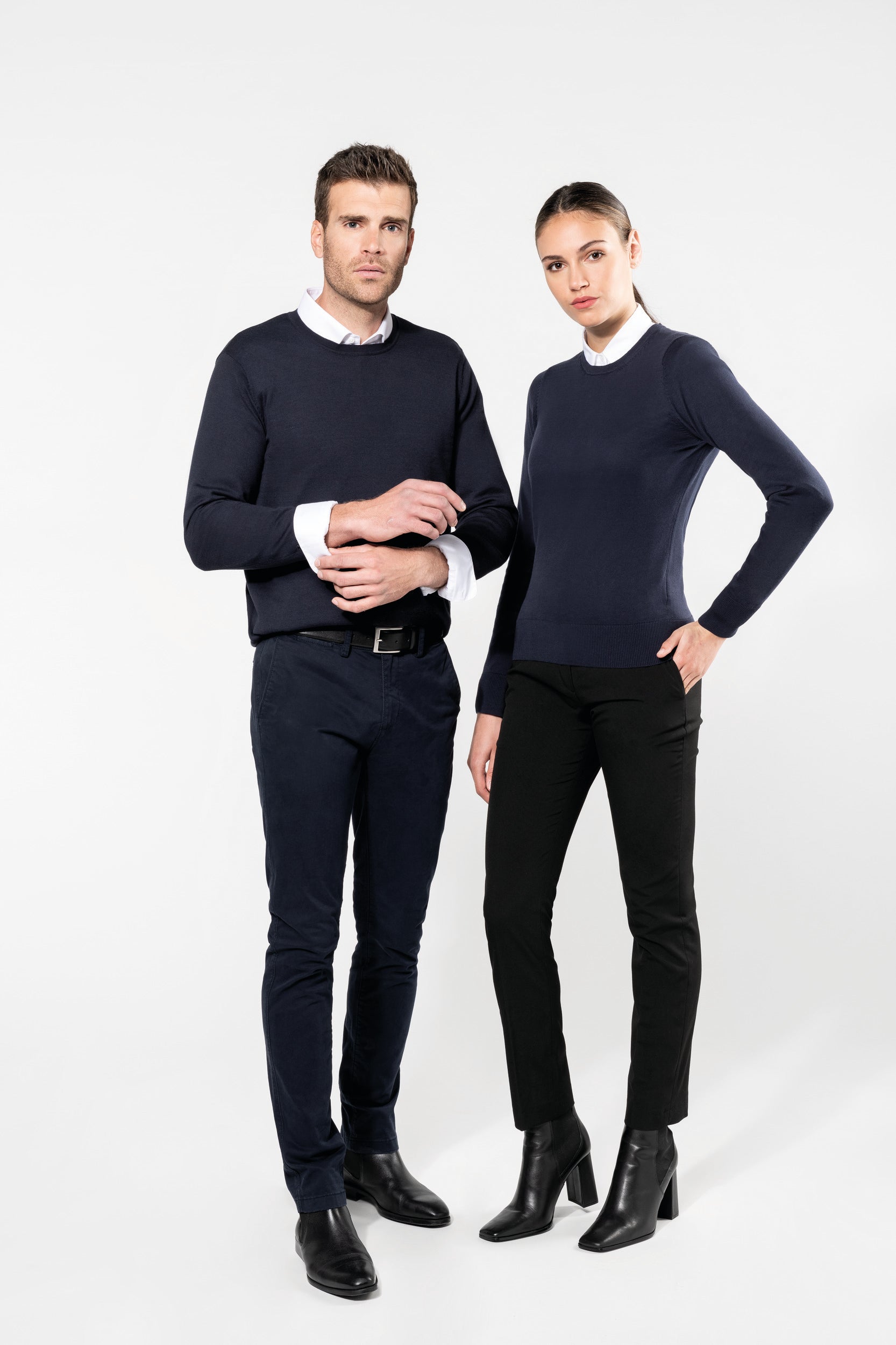 Pull Supima® col rond  femme