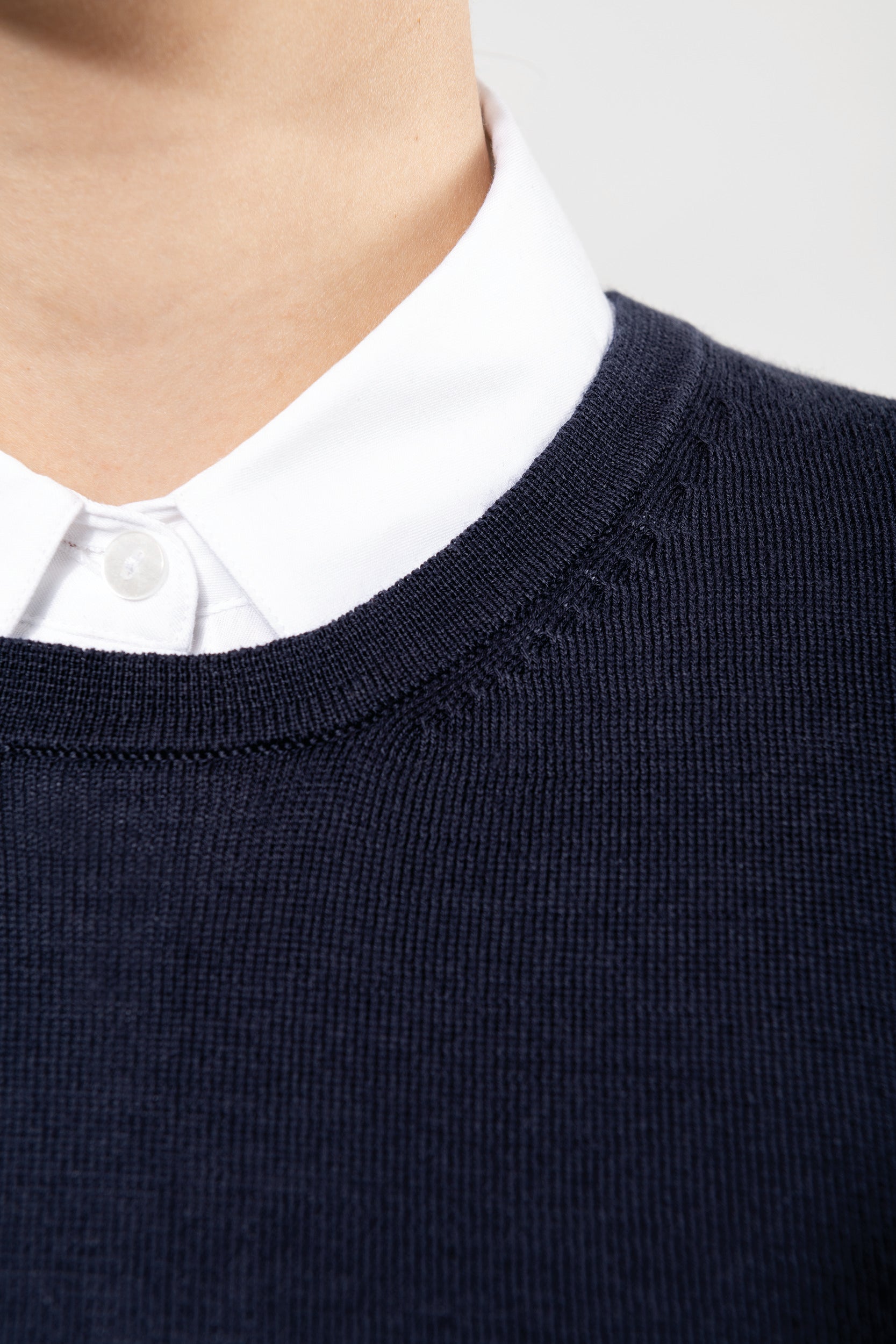 Pull Supima® col rond  femme