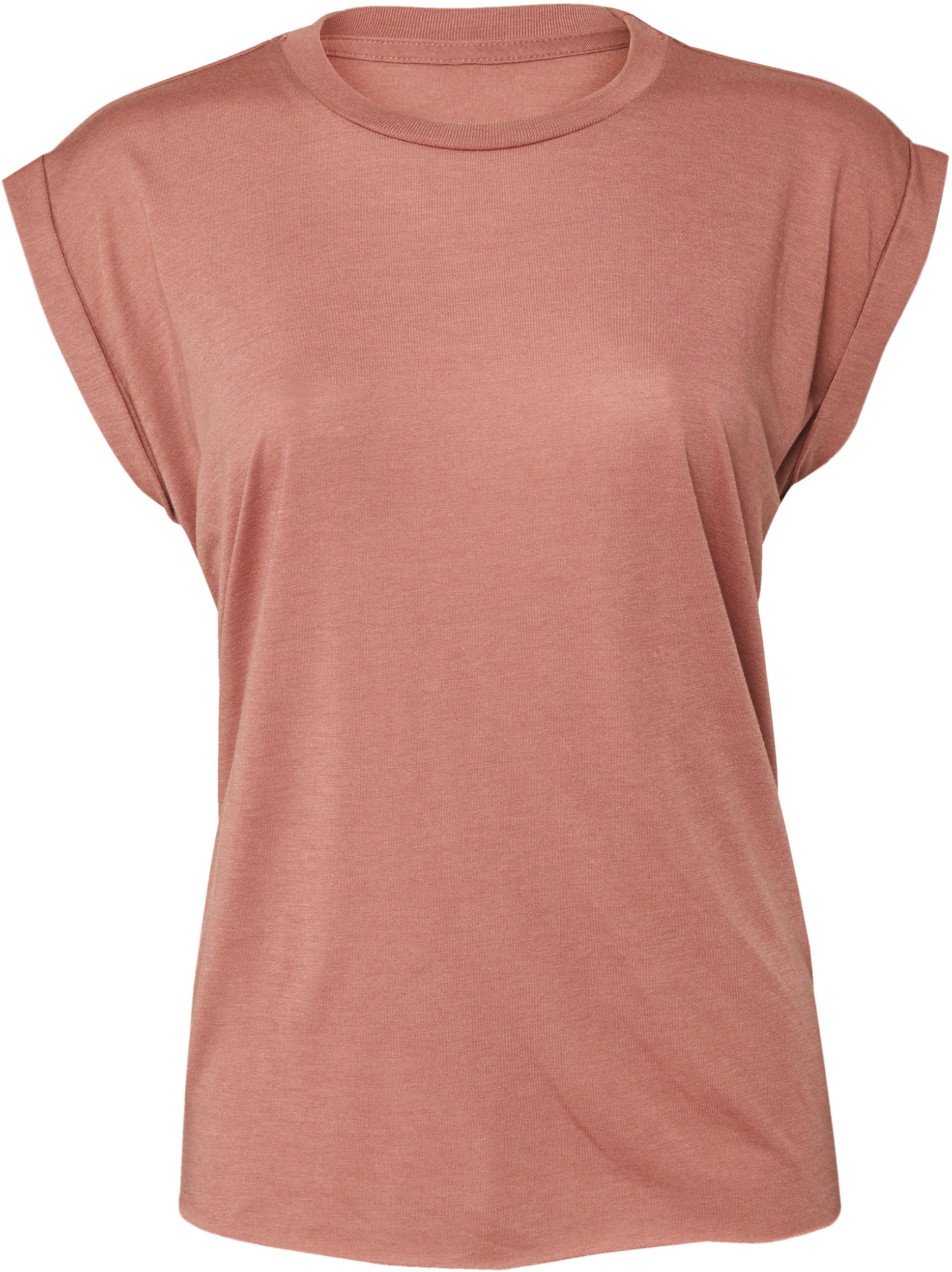 Flowy Rolled Sleeve T-Shirt