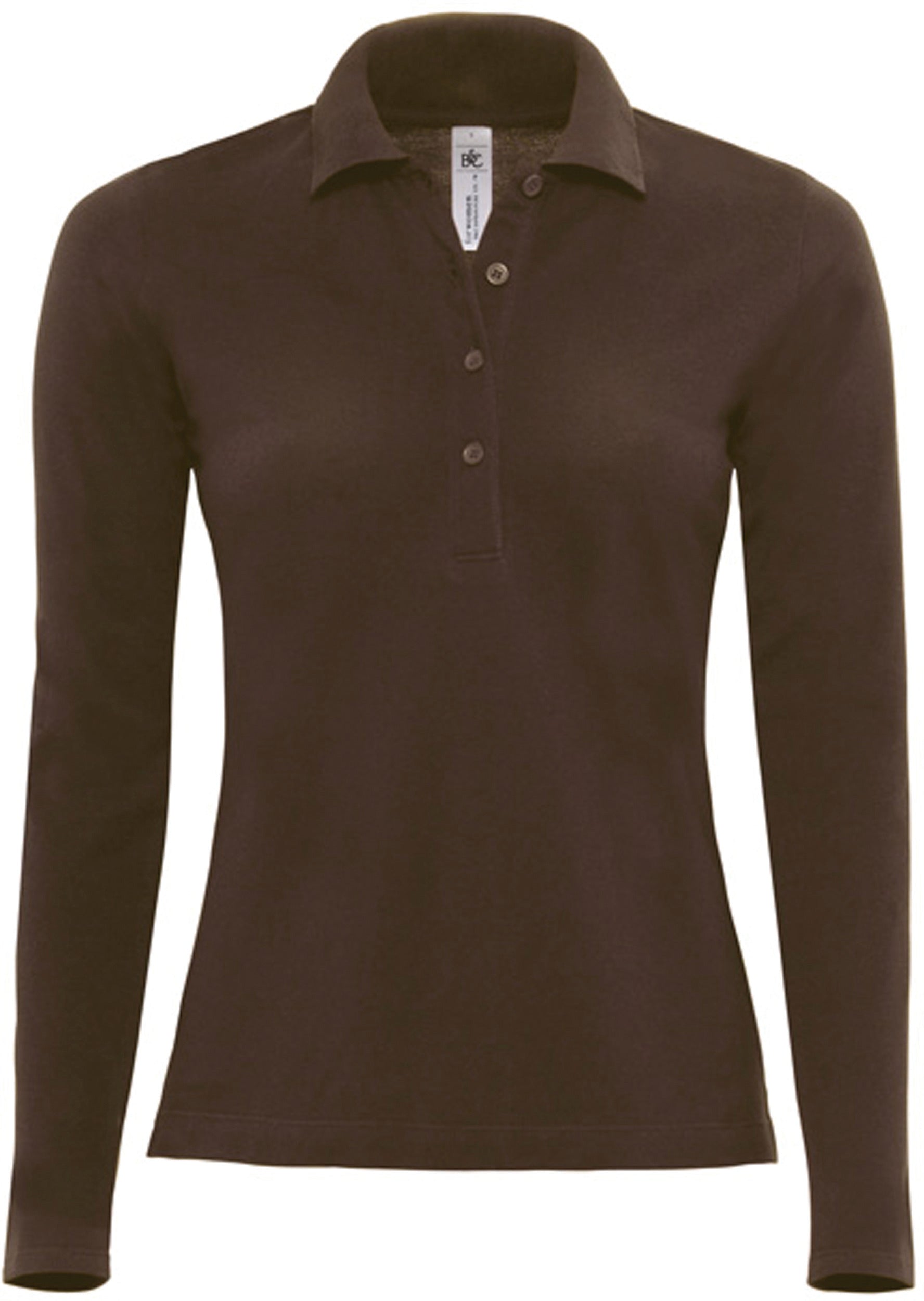 POLO FEMME SAFRAN MANCHES LONGUES