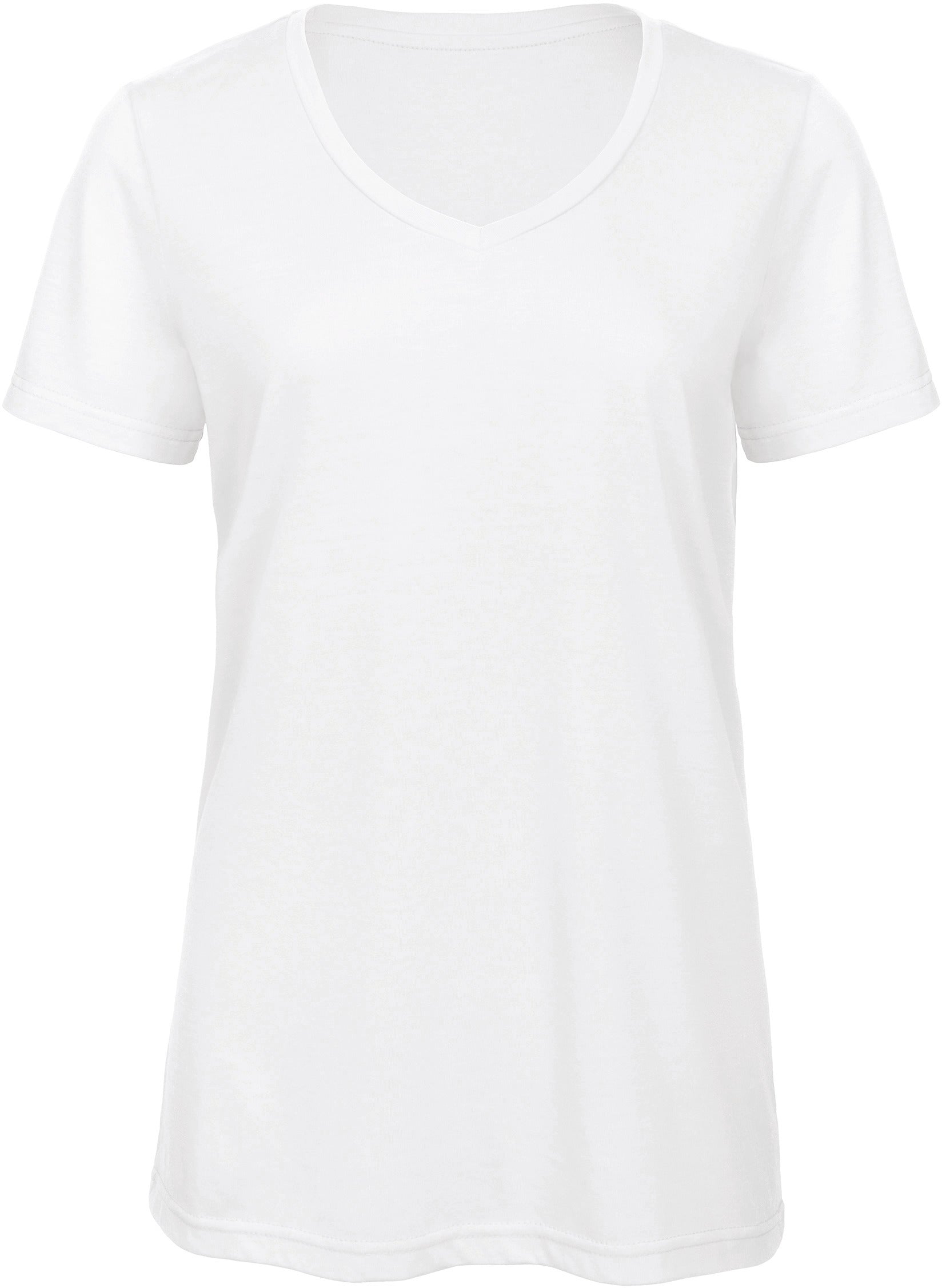 T-shirt Triblend col V Femme