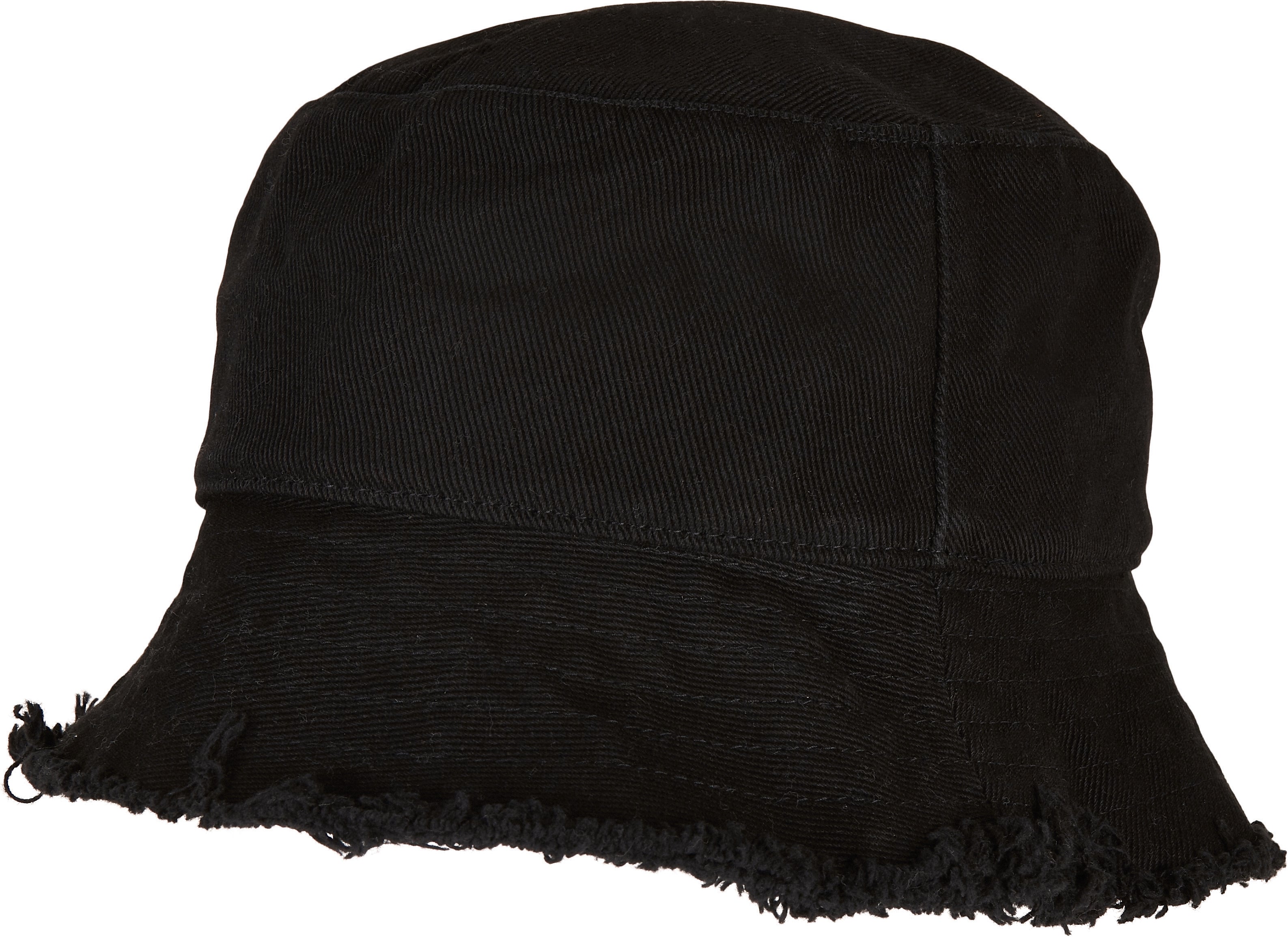 Open-brim bucket hat